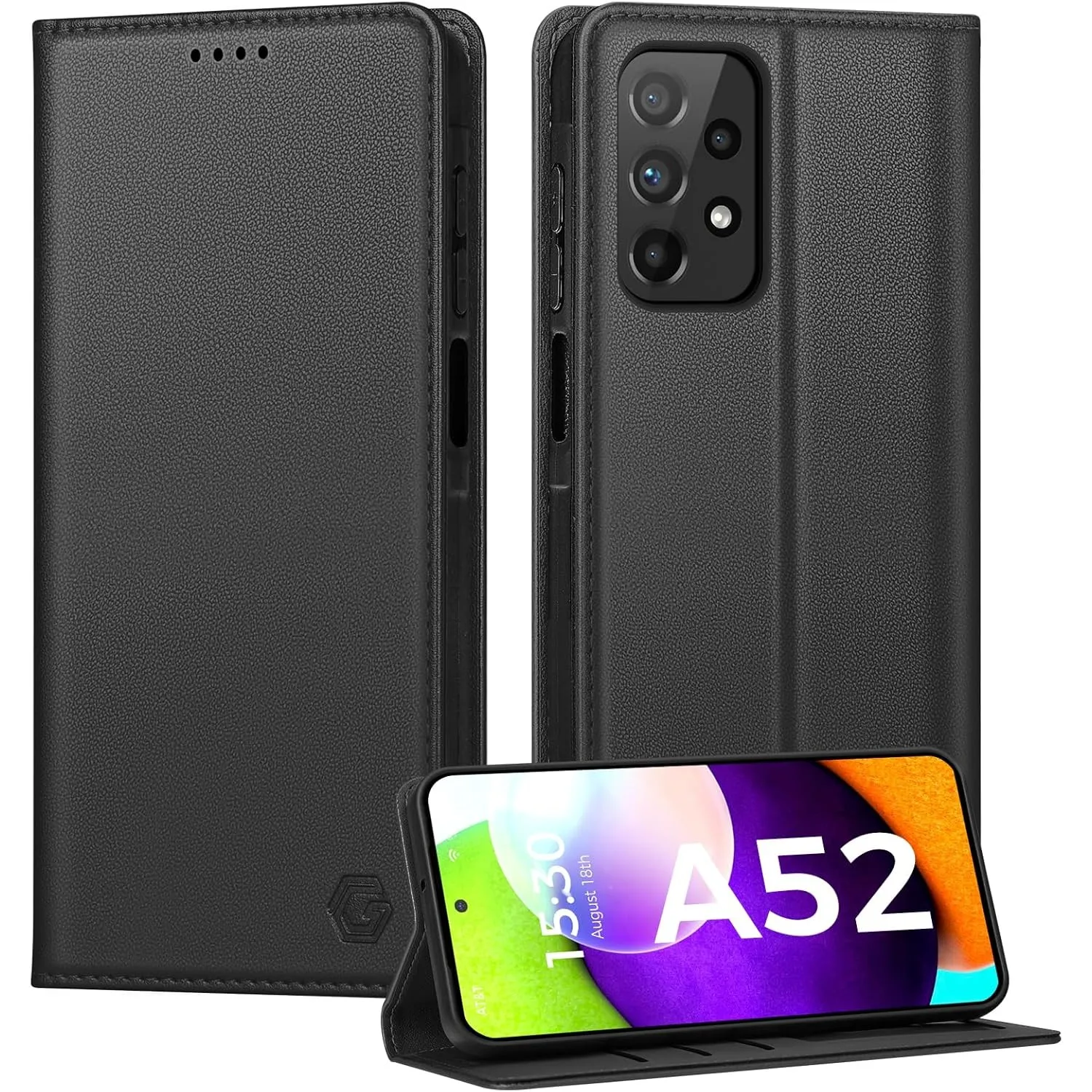 Handyhülle für Samsung Galaxy A52 5G/4G A52S 5G Hülle, Kartenfach Premium PU Leder Klapphülle Schutzhülle, Standfunktio…