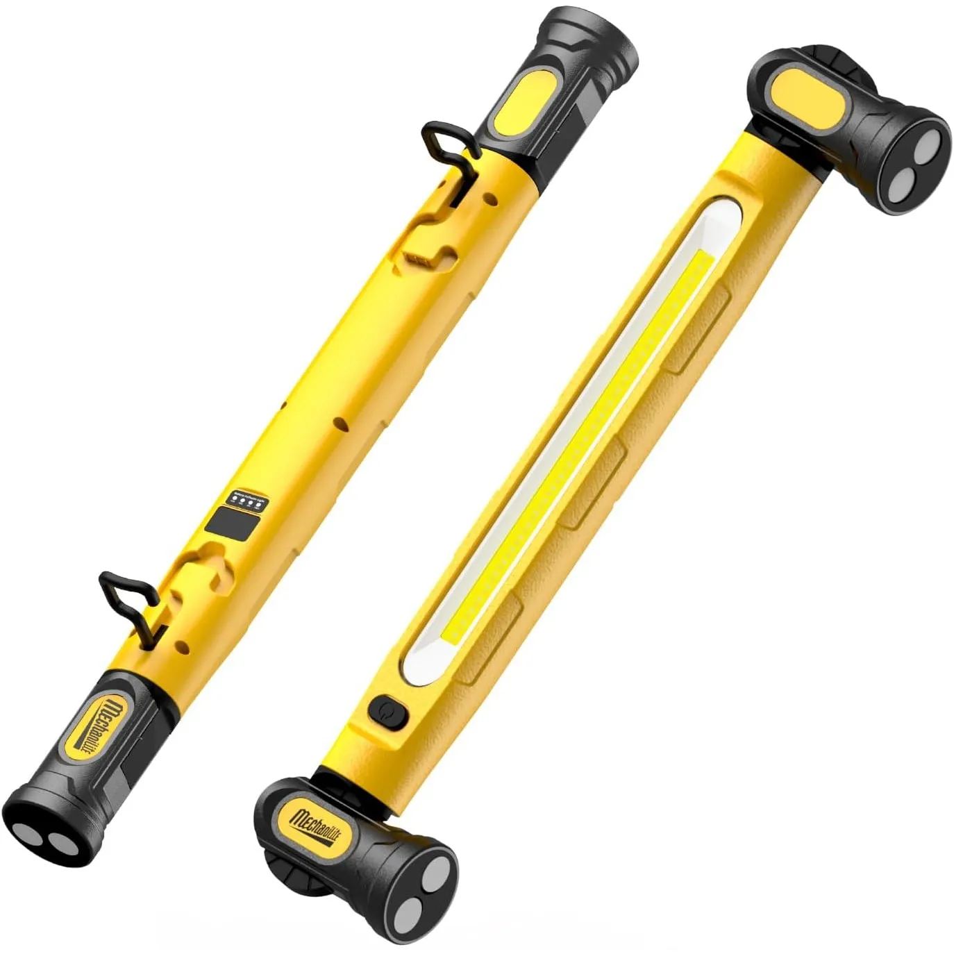 Werkstattlampe 3000LM mit 3 Farbtemperaturen,Arbeitsleuchte Led Akku mit Magnet & Haken, 5200mAh USB-C Schnellladung, I…