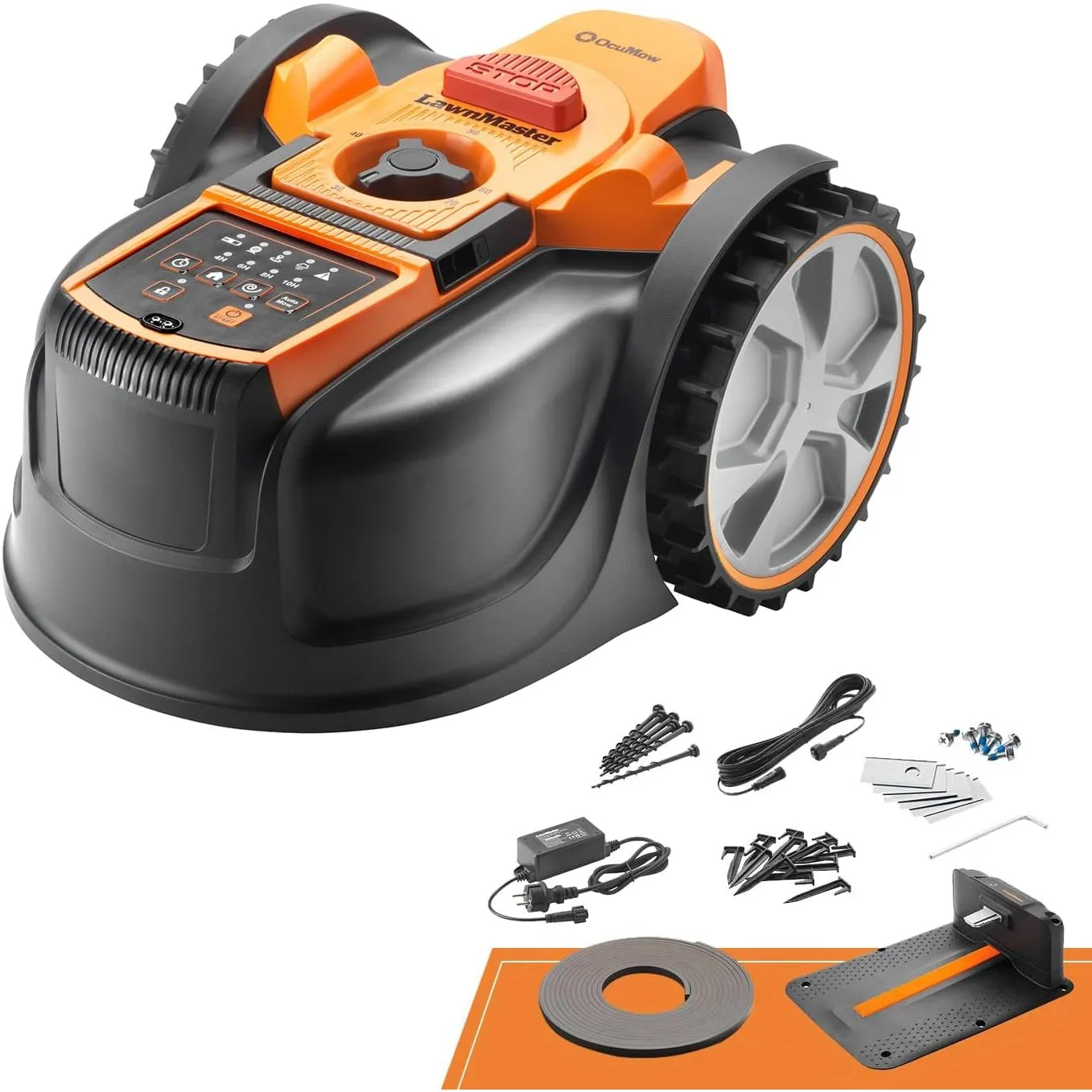 Lawnmaster OcuMow®16 Rasenmäher Roboter Mähroboter ohne Begrenzungskabel bis 300 m², Smarte Hindernisvermeidung, Smarte…