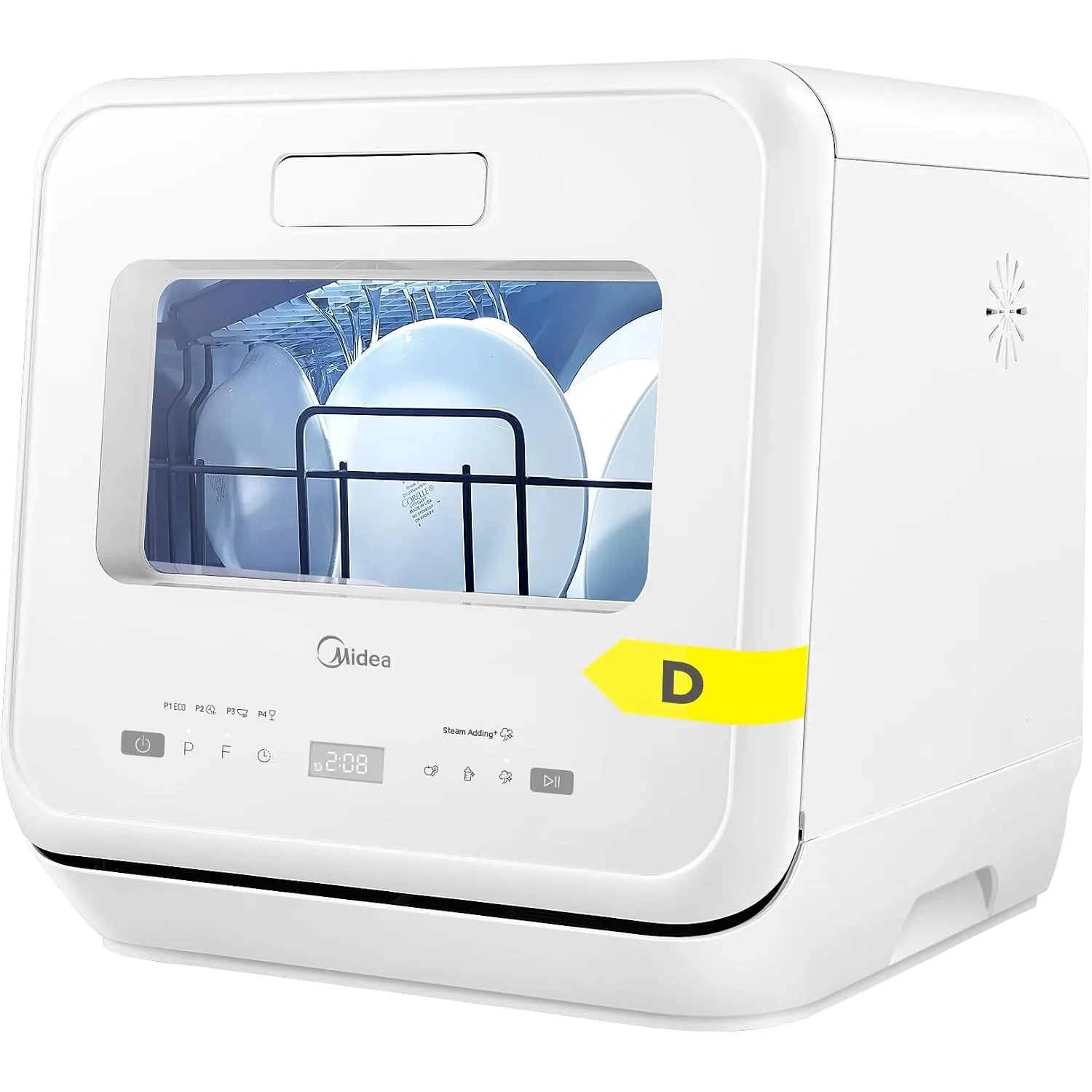 Midea Mini Tischgeschirrspüler mit Wassertank/Wasseranschluss Freistehend