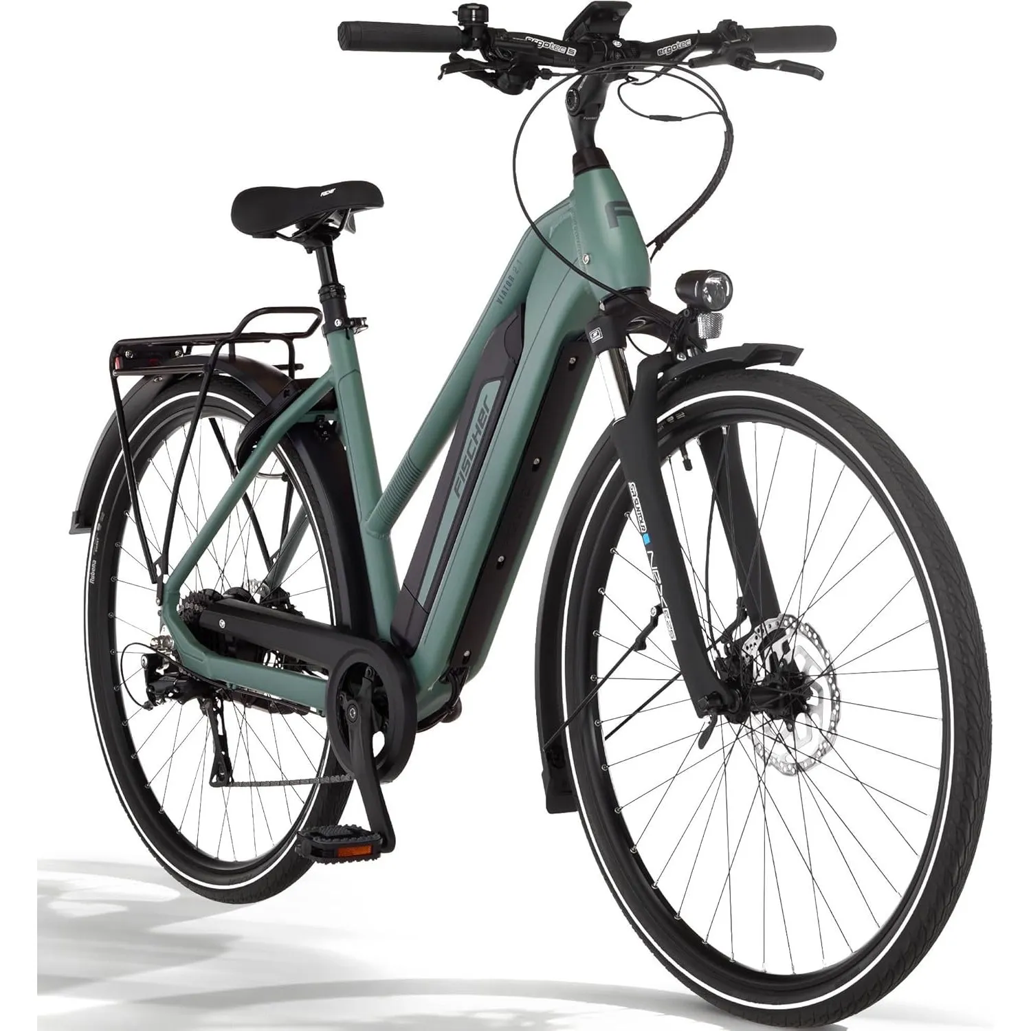 Fischer E-Bike Trekking VIATOR 2.1 Active, Elektrofahrrad für Damen und Herren, RH 50, 459Wh, Heckmotor 50Nm, 48V