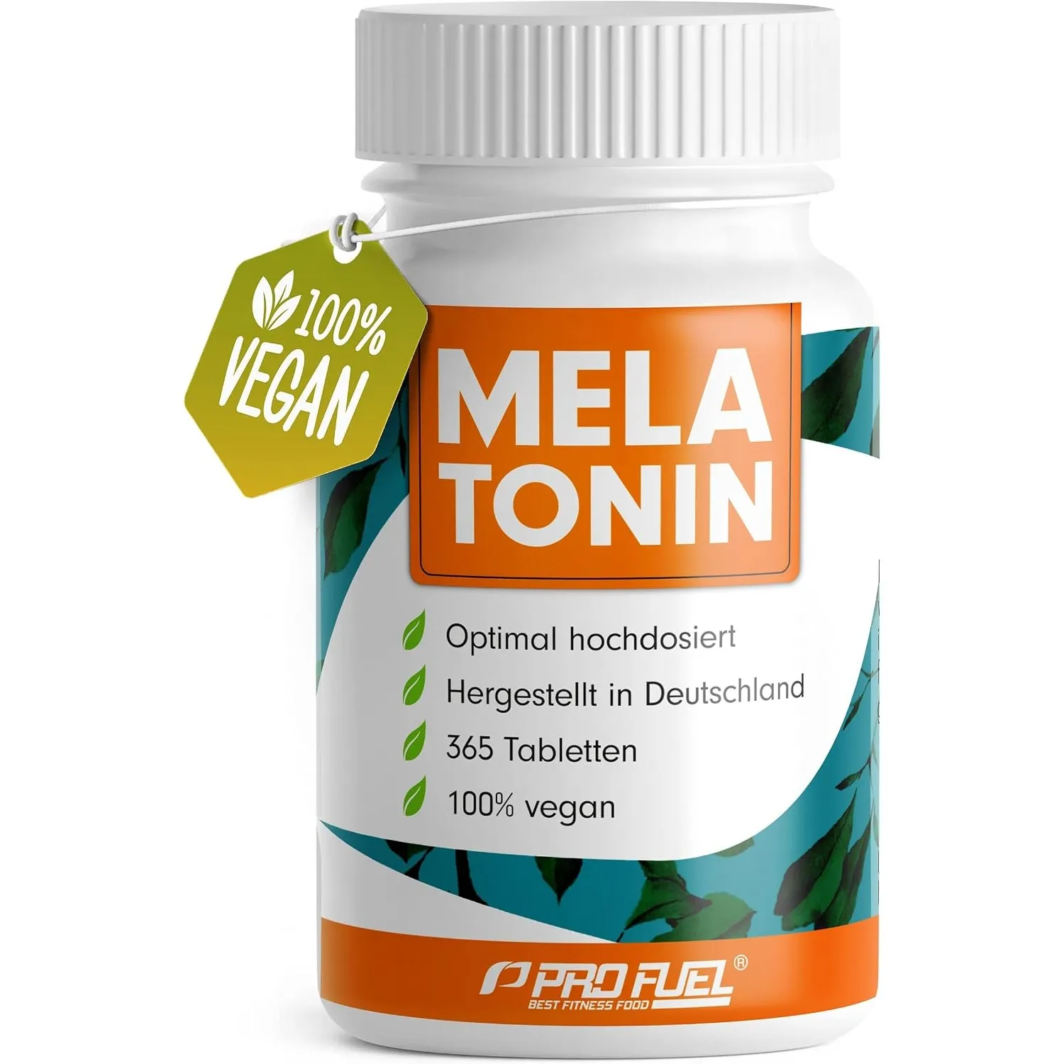 Melatonin 365 Tabletten (24 Monate) - 0,5 mg Melatonin pro Tag (1/2 Tablette) - Vorrat für 730 Anwendungen - sehr klein…