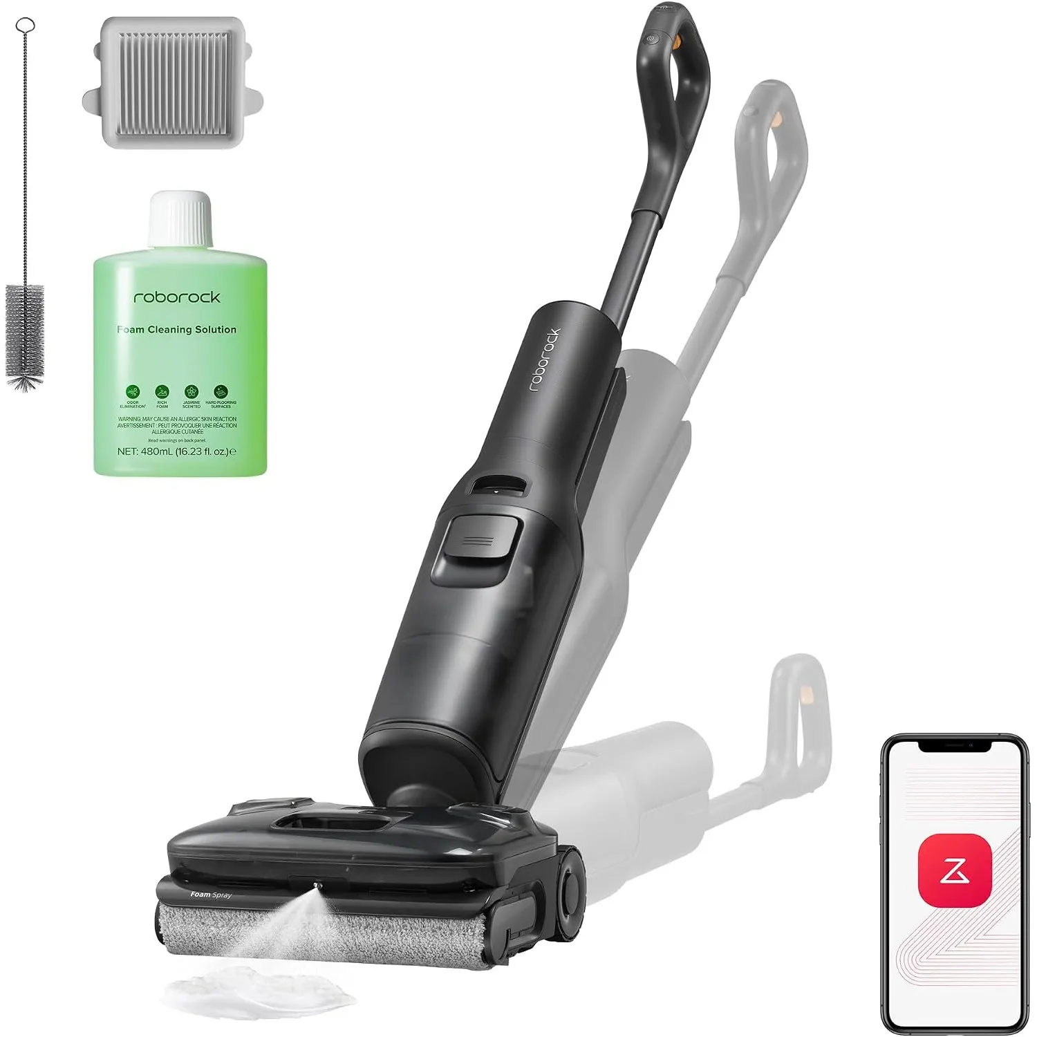 roborock F25 ACE Pro Nass-Trockensauger, 25000Pa, JetFoaming gegen Flecken