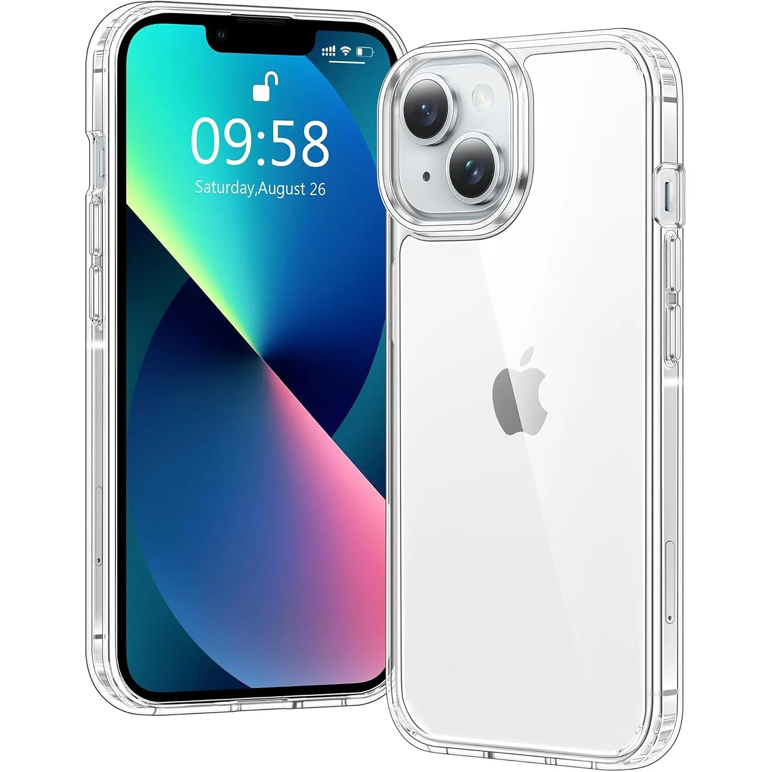 Hülle für iPhone 13 Hülle, Anti-Vergilbung Transparent Handyhülle Stoßfest Schutzhülle, Premium Kratzfeste Case für iPh…