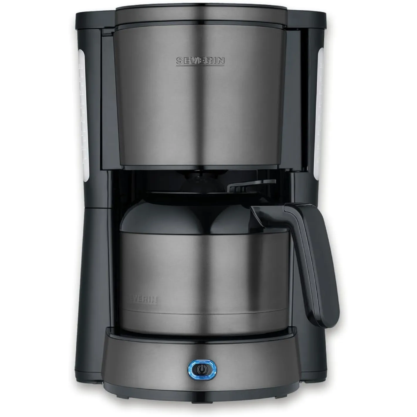 Severin Kaffeemaschine, Kaffeeautomat mit Thermokanne, Durchbrühdeckel und Tropfstopp, Schwenkfilter, Abschaltautomatik…