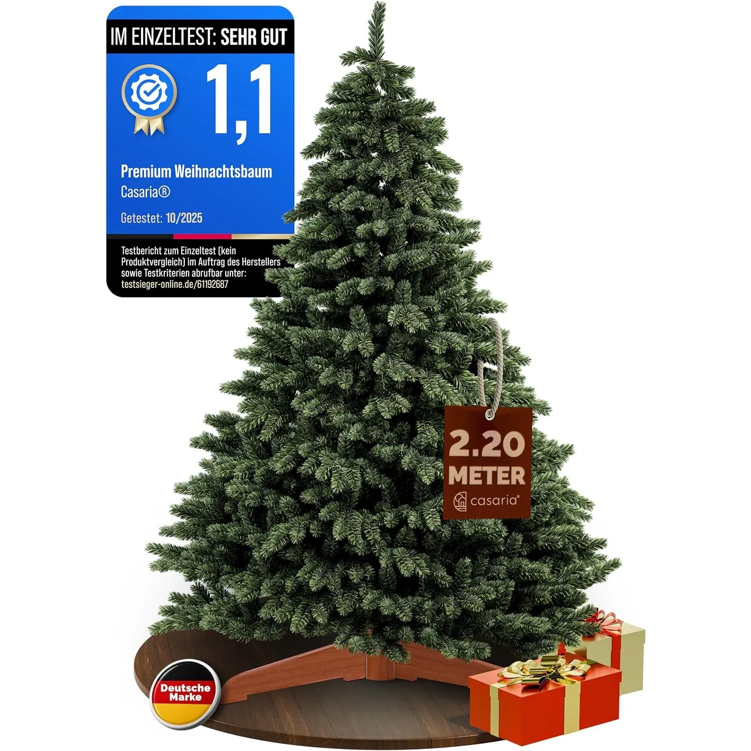 CASARIA Premium Weihnachtsbaum Künstlich XXL 220cm