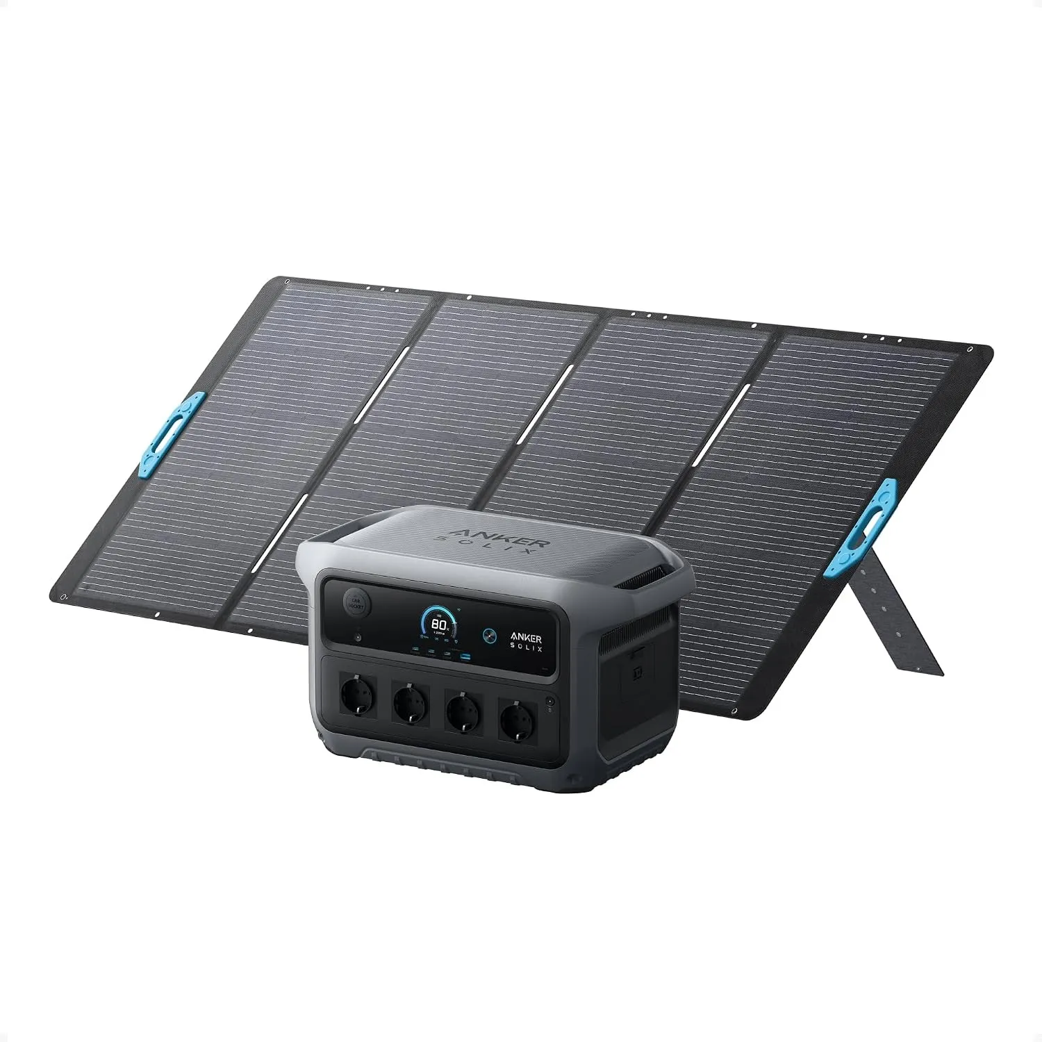 Anker SOLIX C2000 Gen 2 Tragbare Powerstation + 1×tragbaren 400W Solarpanel