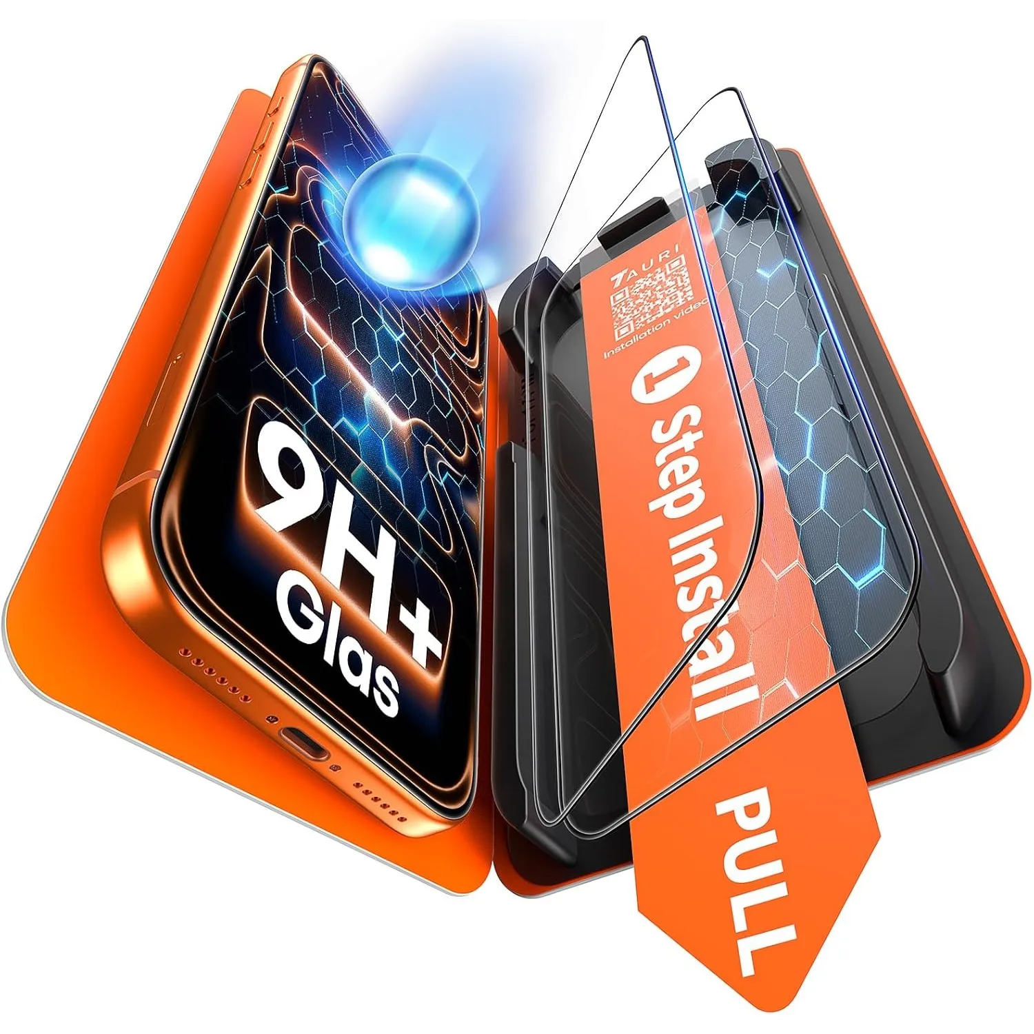 TAURI für iPhone 17 Pro Panzerglas 6,3 Zoll - 2 Stück