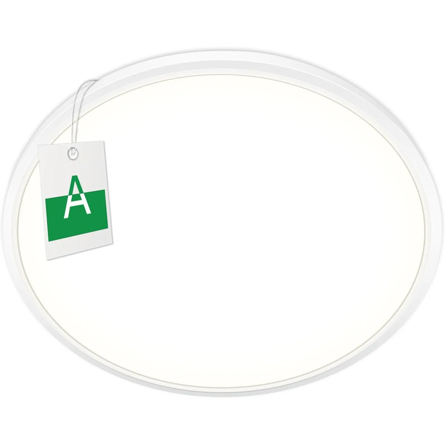 Bzavor LED Deckenlampe Effizienzklasse A 210lm/w 4000K 13W 3000lm,Rund Ø40cm LED Deckenleuchte Flach IP54 Wasserfest La…