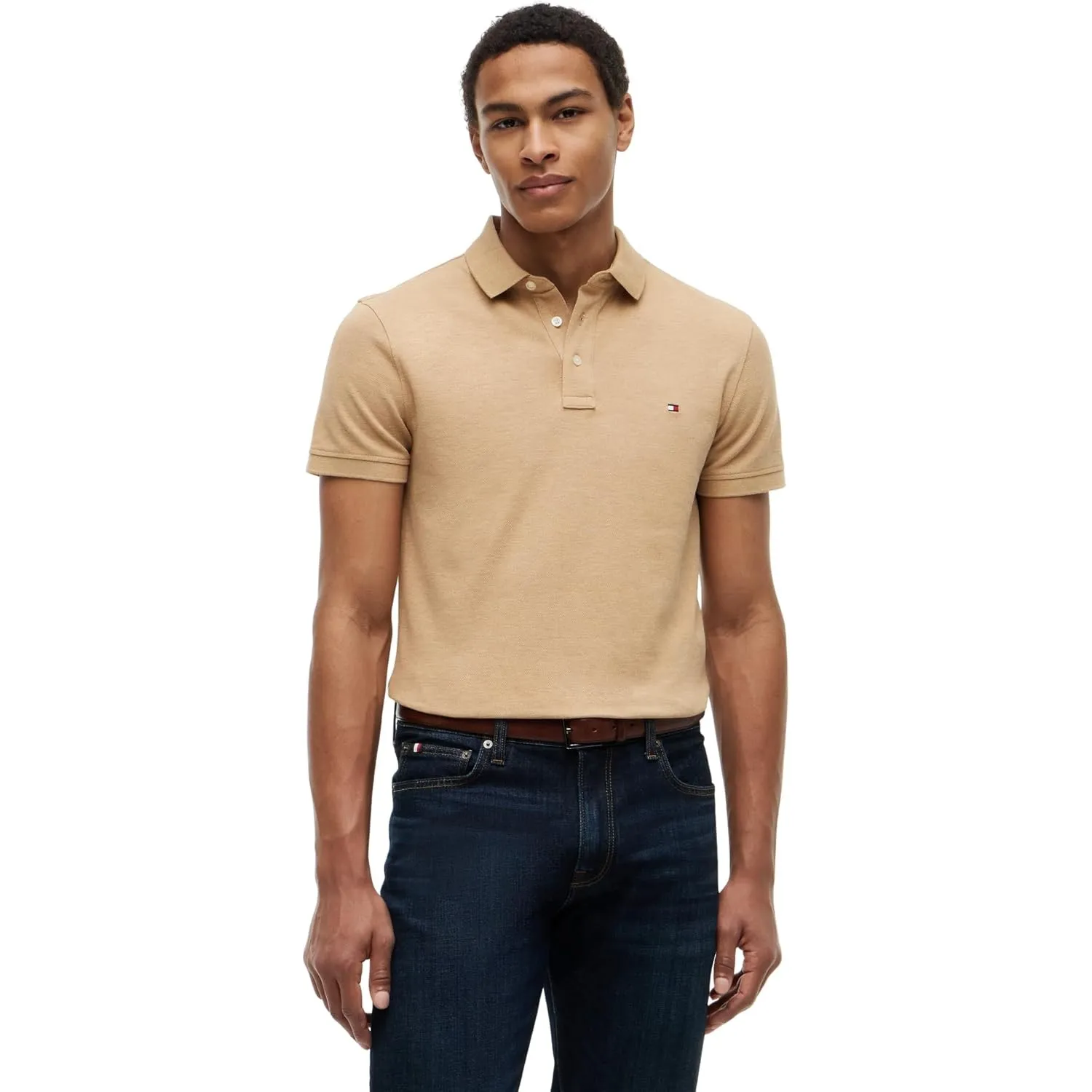 Tommy Hilfiger Herren Poloshirt Kurzarm 1985 Slim Slim Fit