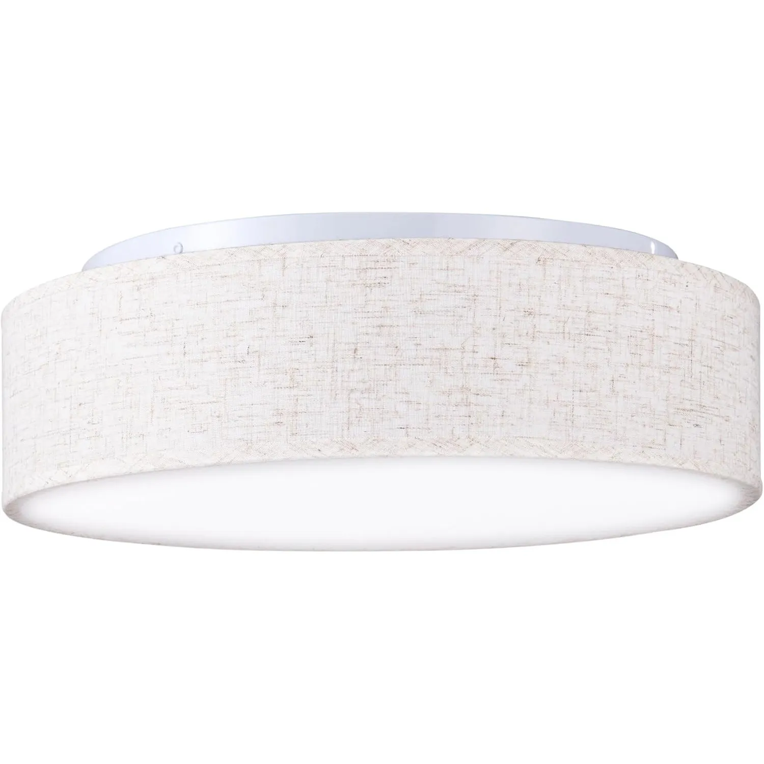 Zedelmaier Deckenlampe Stoff Rund 38cm E27x2 max.40W Deckenleuchte Stoffschirm Wohnzimmer Schlafzimmer Küche Flur Kinde…