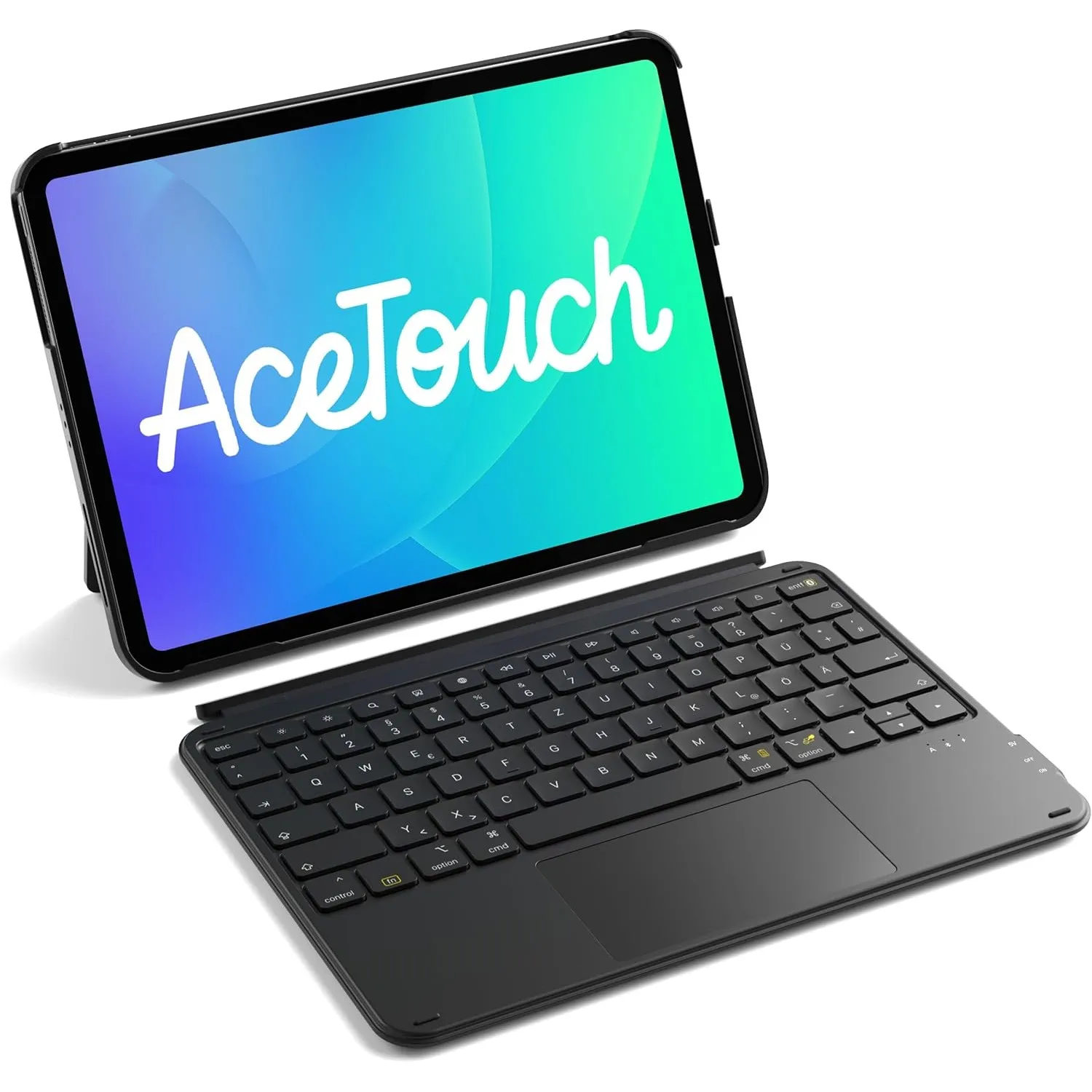 Inateck Hülle mit Tastatur für iPad 11(A16)/10. Gen, Ultraleicht 450g