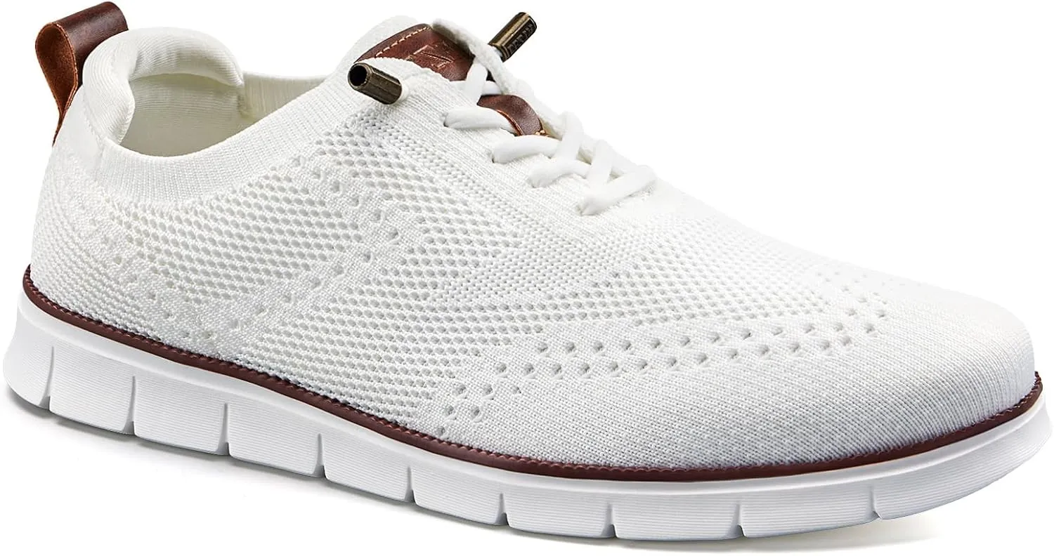LEZTA Men's Shoes Suit Shoes Oxford Sneakers Mesh Lightweight Breathable Leisure Elegant Sports Shoes Tennis Shoes Walk…
