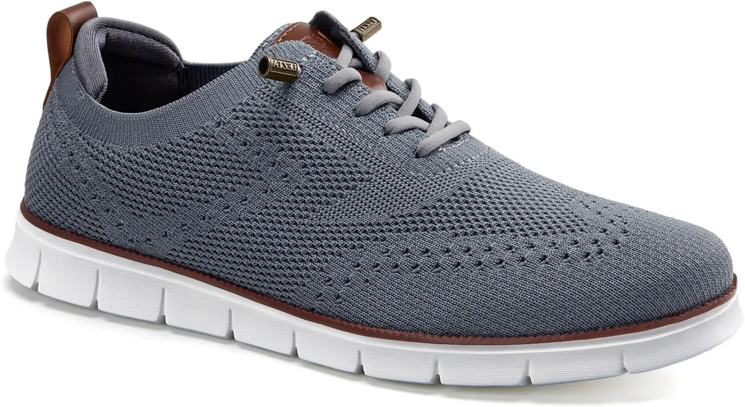 LEZTA Men's Shoes Suit Shoes Oxford Sneakers Mesh Lightweight Breathable Leisure Elegant Sports Shoes Tennis Shoes Walk…