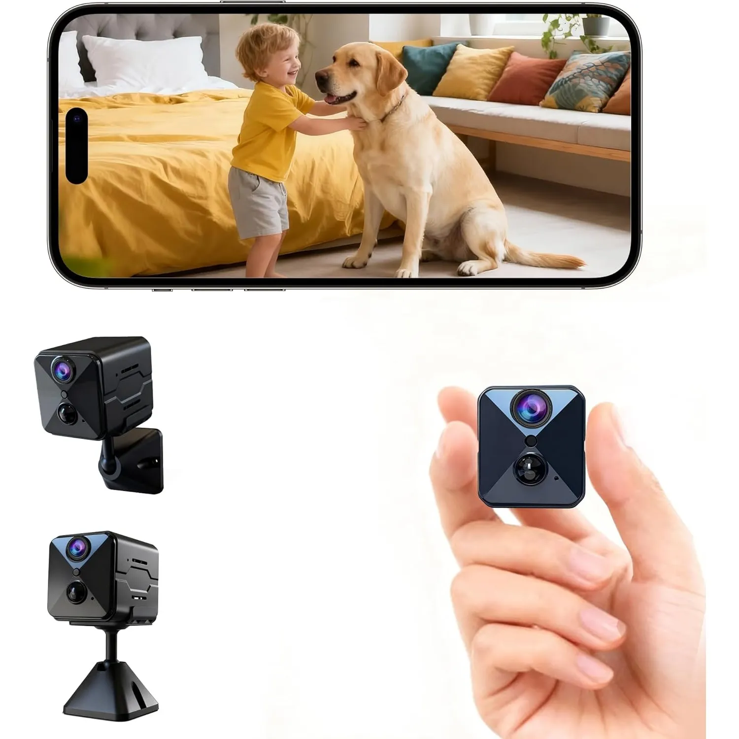 Erste 4K Mini Kamera Komplett neu Aufgewertet Überwachungskamera Innen Akku