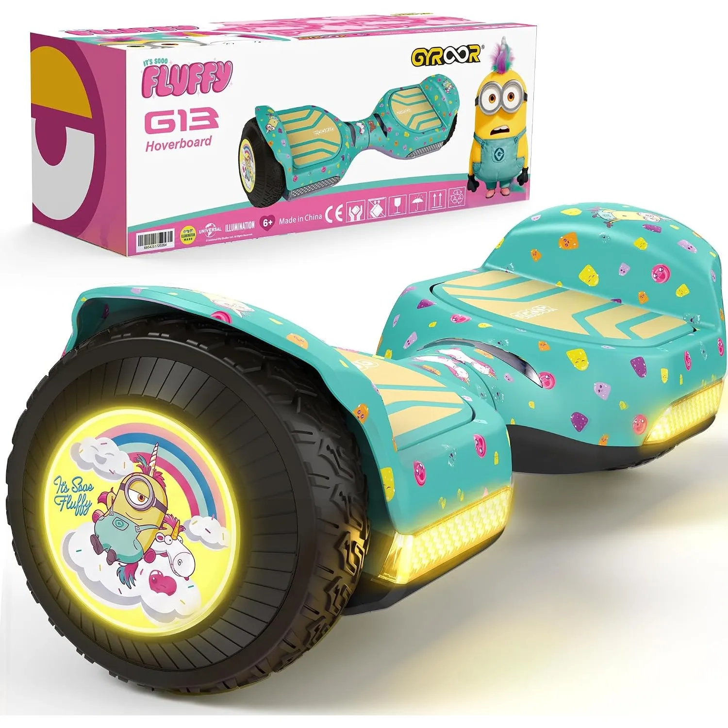 Gyroor G13 Hoverboard Kinder 6,5" Offroad 500W Bluetooth LED
