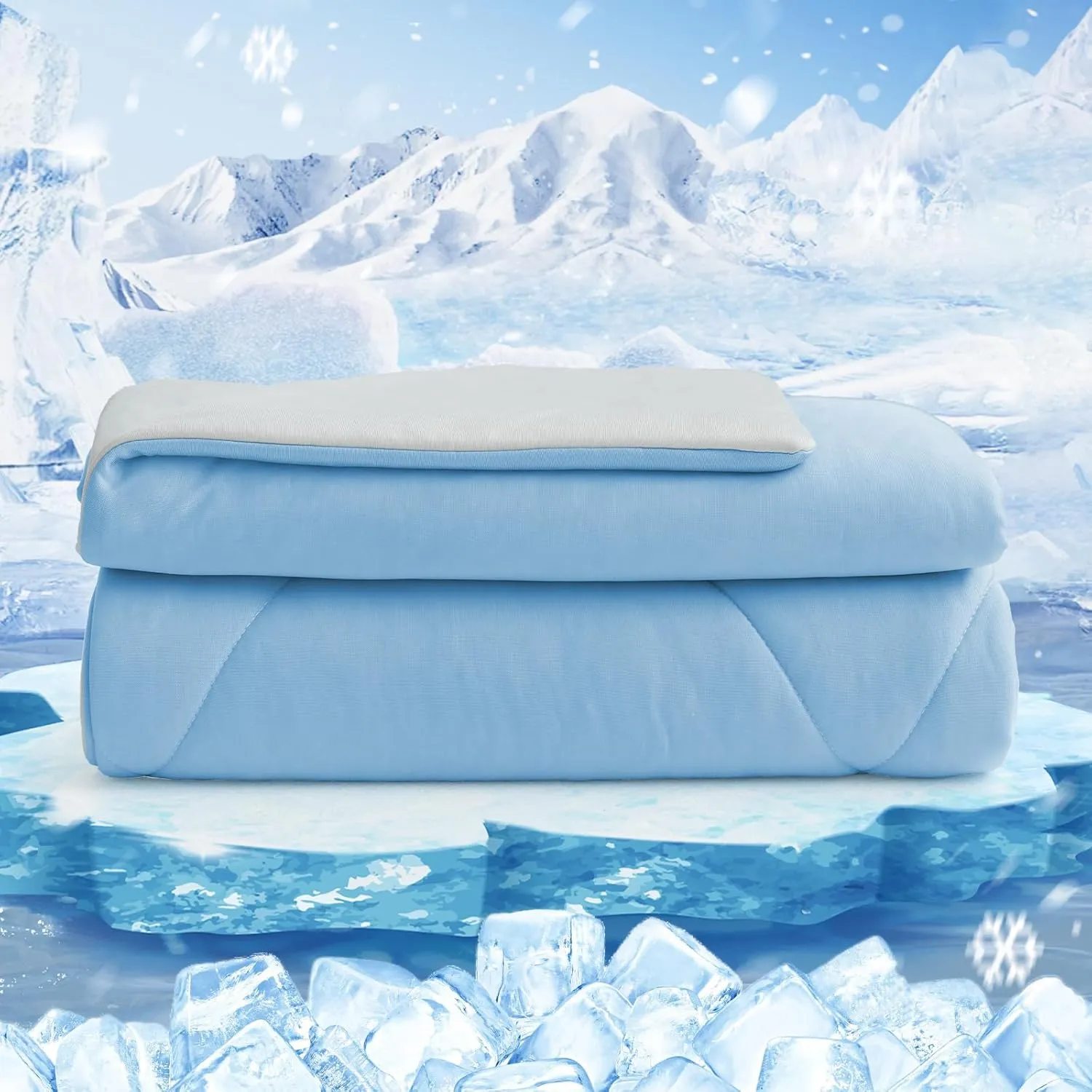 HOMFINE Cooling Blanket Double-Sided Cooling Blanket - Lightweight Cooling Blanket for People Q-Max > 0.4 Summer Blanke…