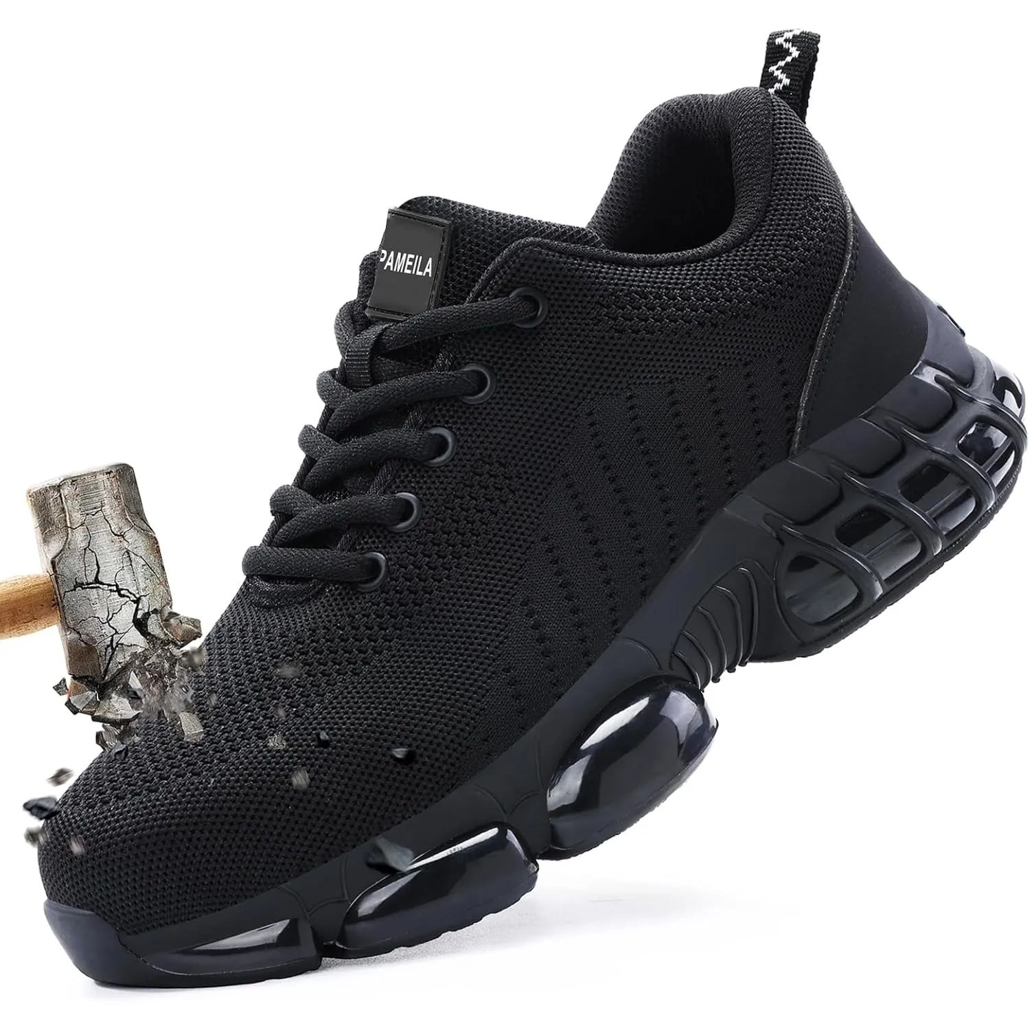 Sicherheitsschuhe mit Stahlkappe - Leichte & atmungsaktive Arbeitsschuhe für Herren Damen - Größe 36-48 EU (EN ISO 2034…