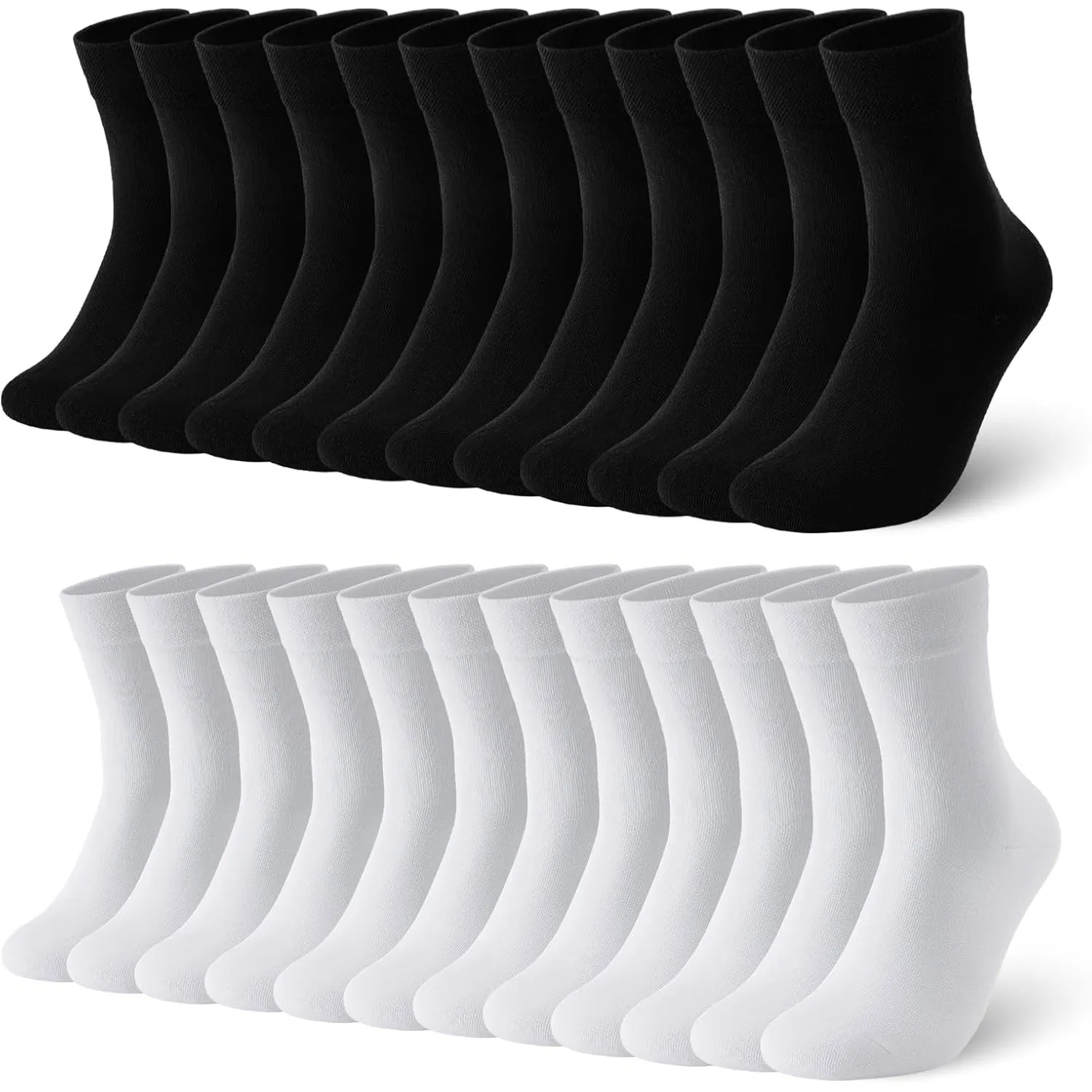 12 Paar Socken Herren Damen Baumwolle Sport Atmungsaktive Socks