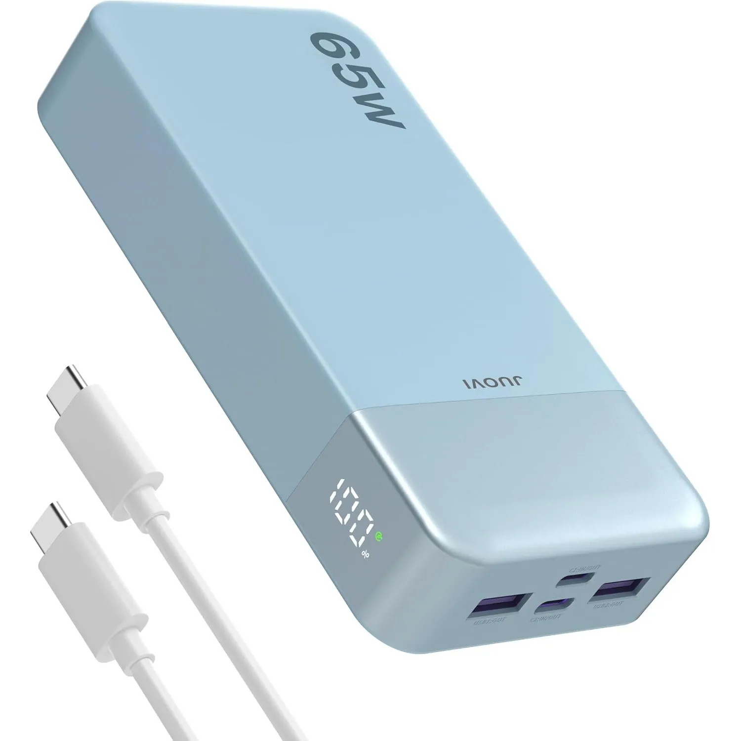 JUOVI Laptop Power Bank, 65W 20000mAh Powerbank Schnellladefunktion