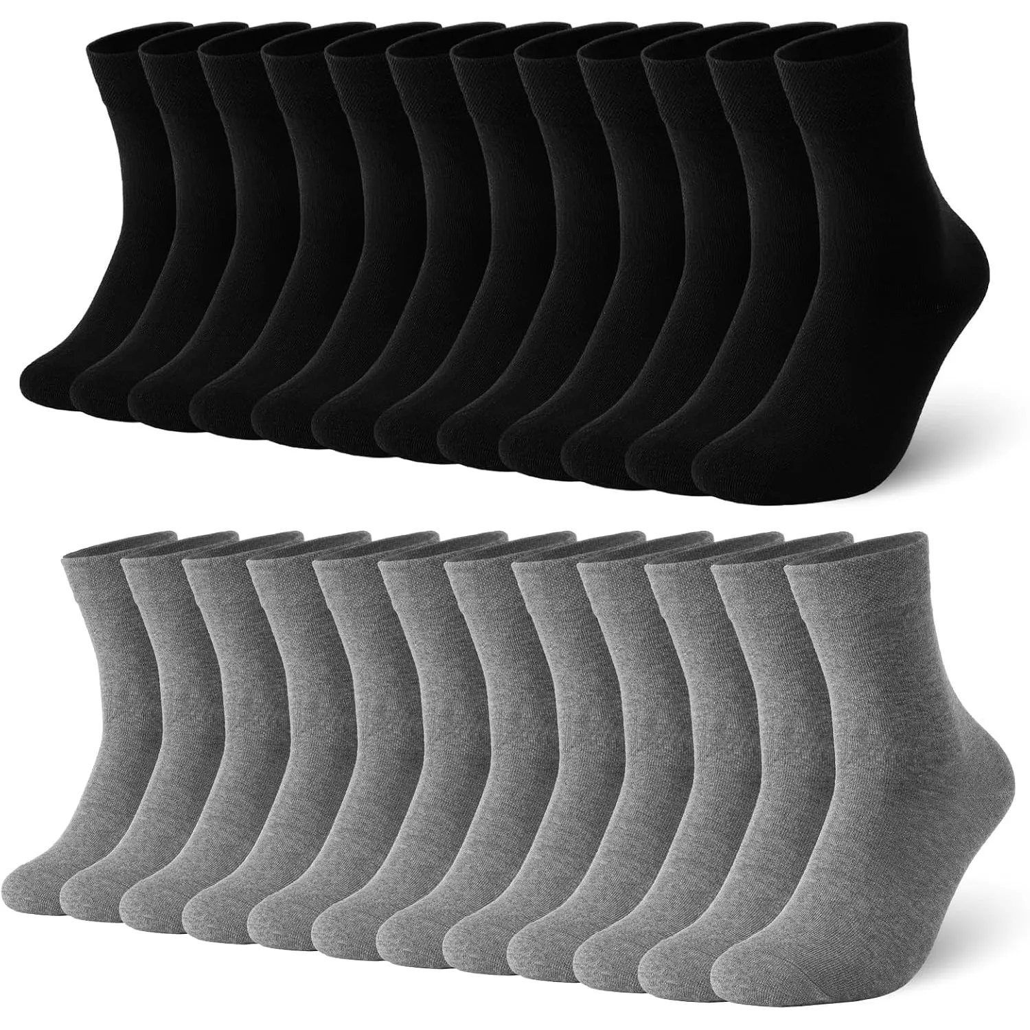 12 Paar Socken Herren Damen Baumwolle Sport Atmungsaktive Socks
