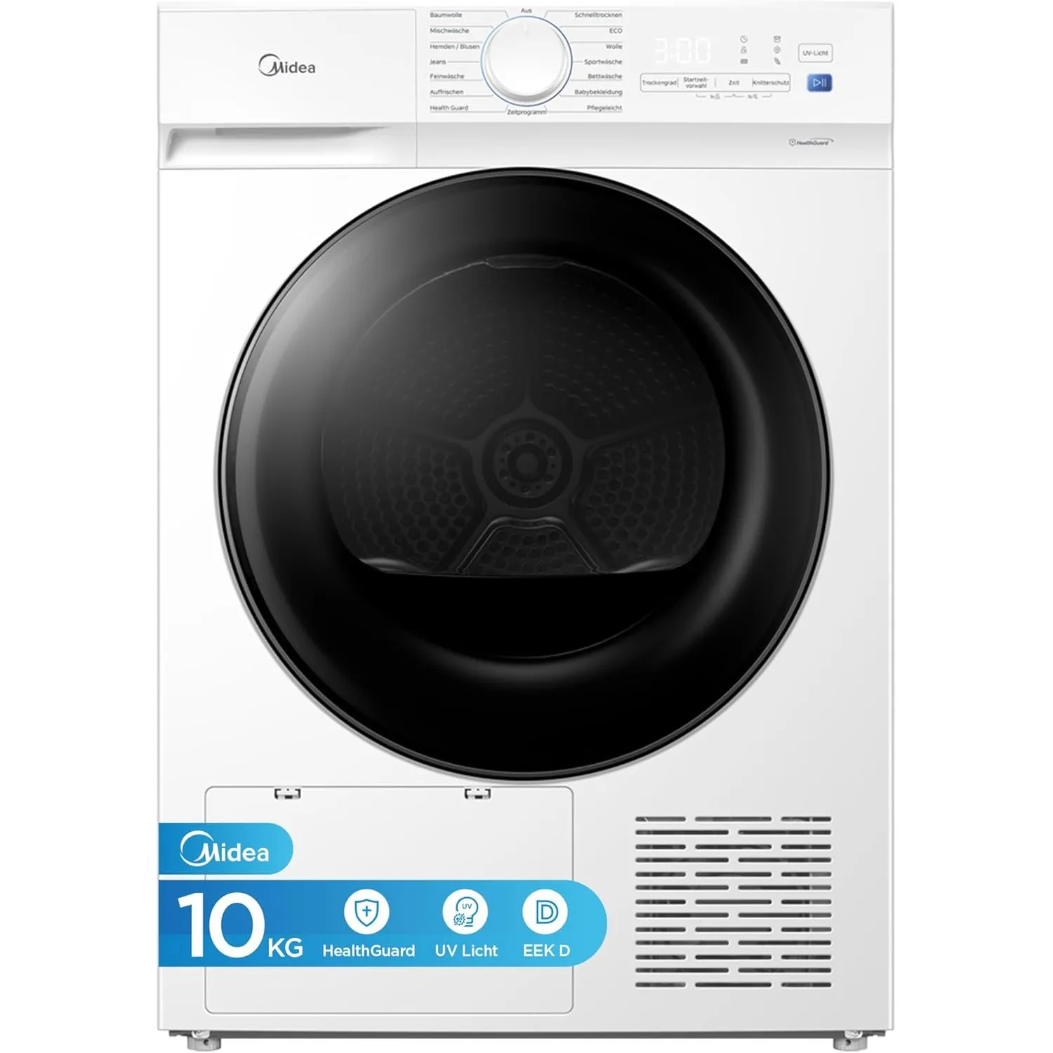 Midea V3 series Wärmepumpentrockner 10 kg Energieklasse D Weiß MDV3EH100D