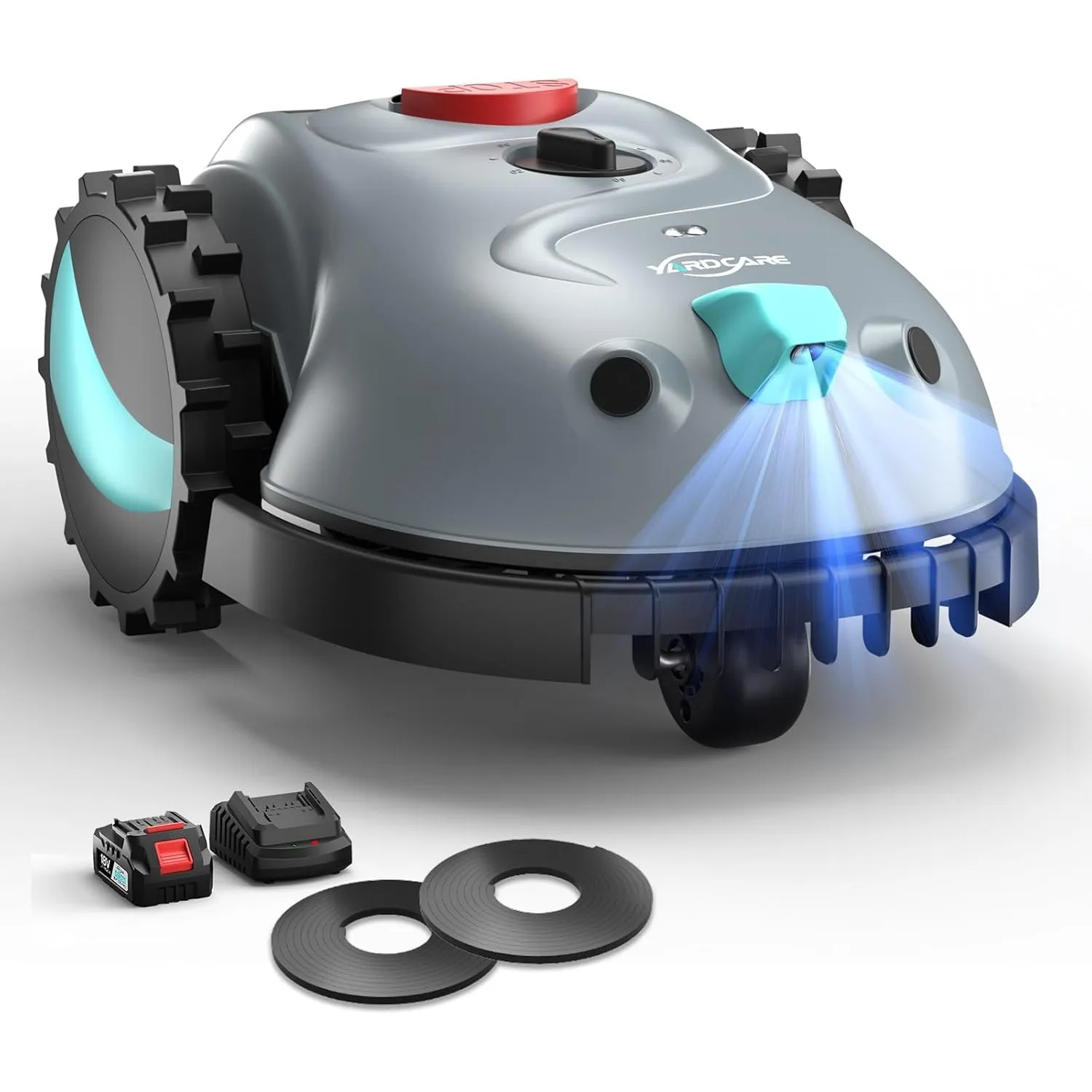 (2026 Upgrade) YARDCARE V100 Mähroboter ohne Begrenzungskabel, mit Vision Navigation, 150 Hinderniserkennung, Rasenrobo…