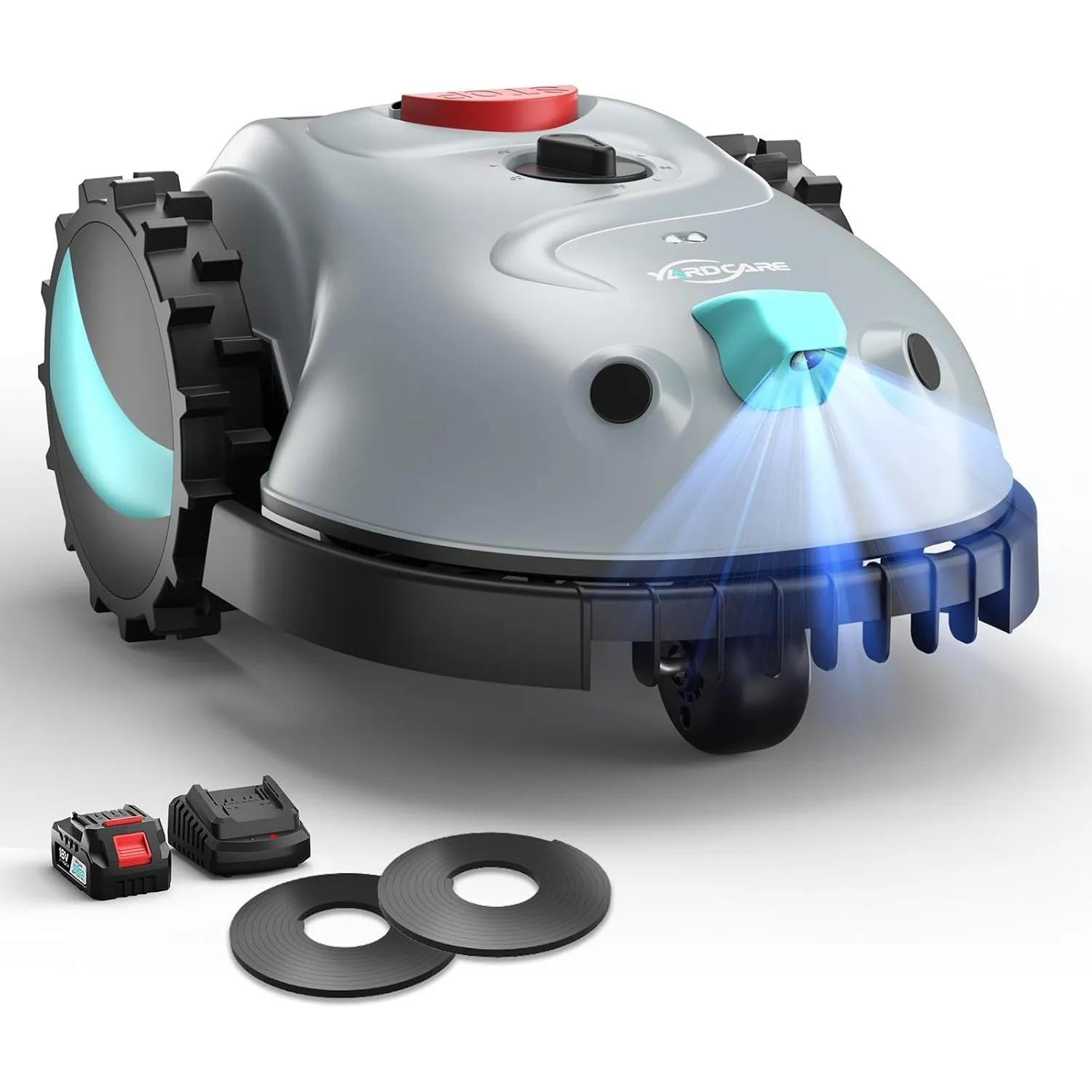 (2026 Upgrade) YARDCARE V100 Mähroboter ohne Begrenzungskabel, mit Vision Navigation, 150 Hinderniserkennung, Rasenrobo…