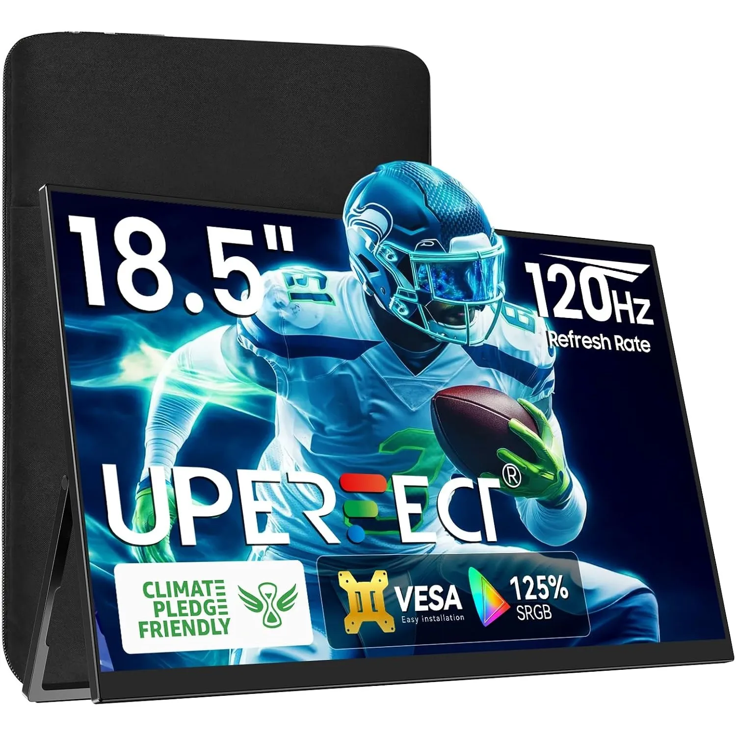 UPERFECT 18,5 Zoll 120Hz Portable Gaming Monitor Full HD 1920x1080 2000:1