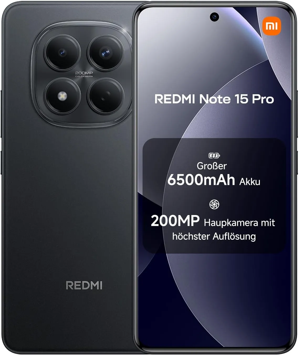 XIAOMI Redmi Note 15 Pro Smartphone (8+256GB) - Mobile Phone with Android, 6500mAh Battery, 200MP Camera, IP65 Water Pr…