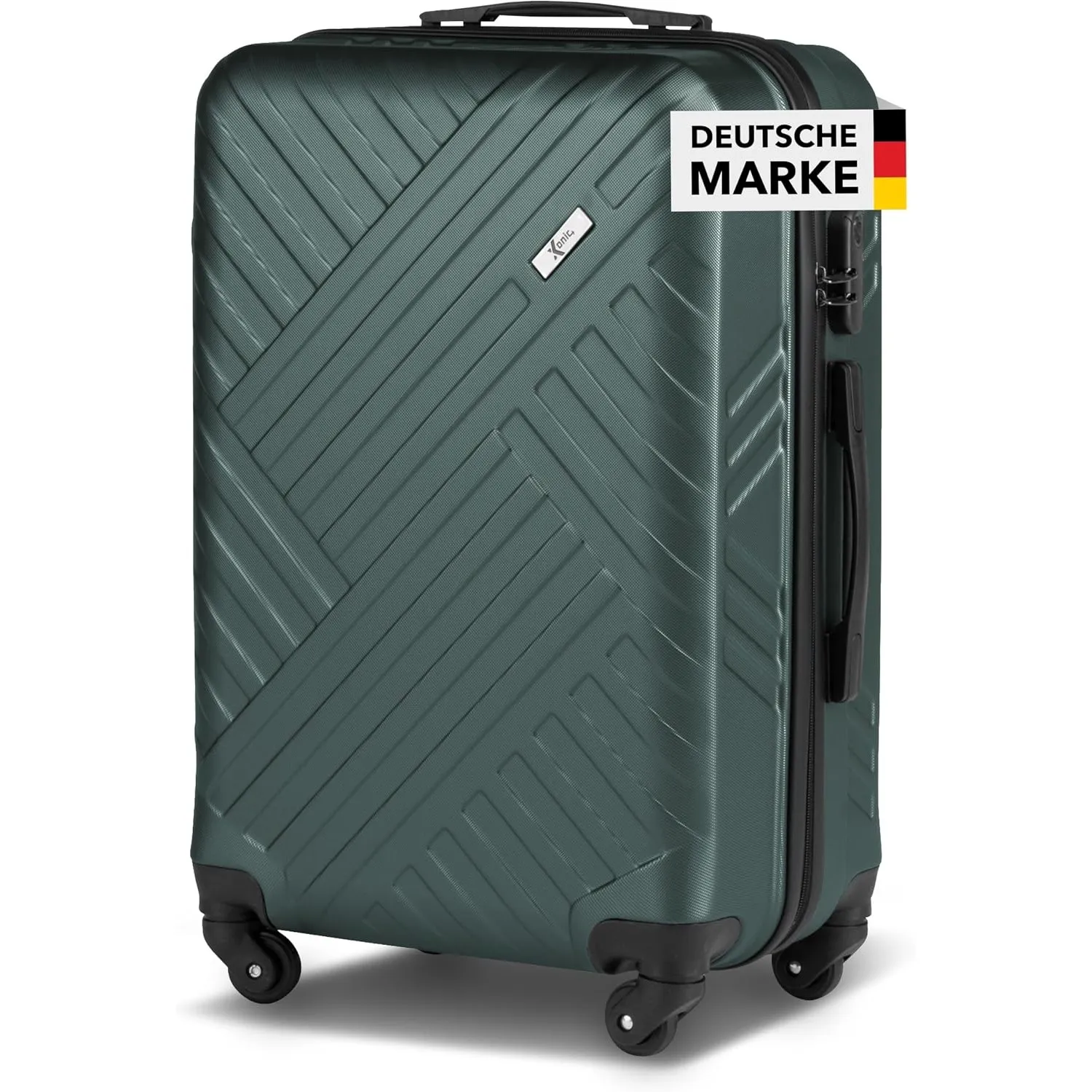 Xonic Design Reisekoffer mit Rollen– ABS Hartschalenkoffer mit 360° Leichtlauf-Rollen – hochwertige Koffer Trolleys Zah…
