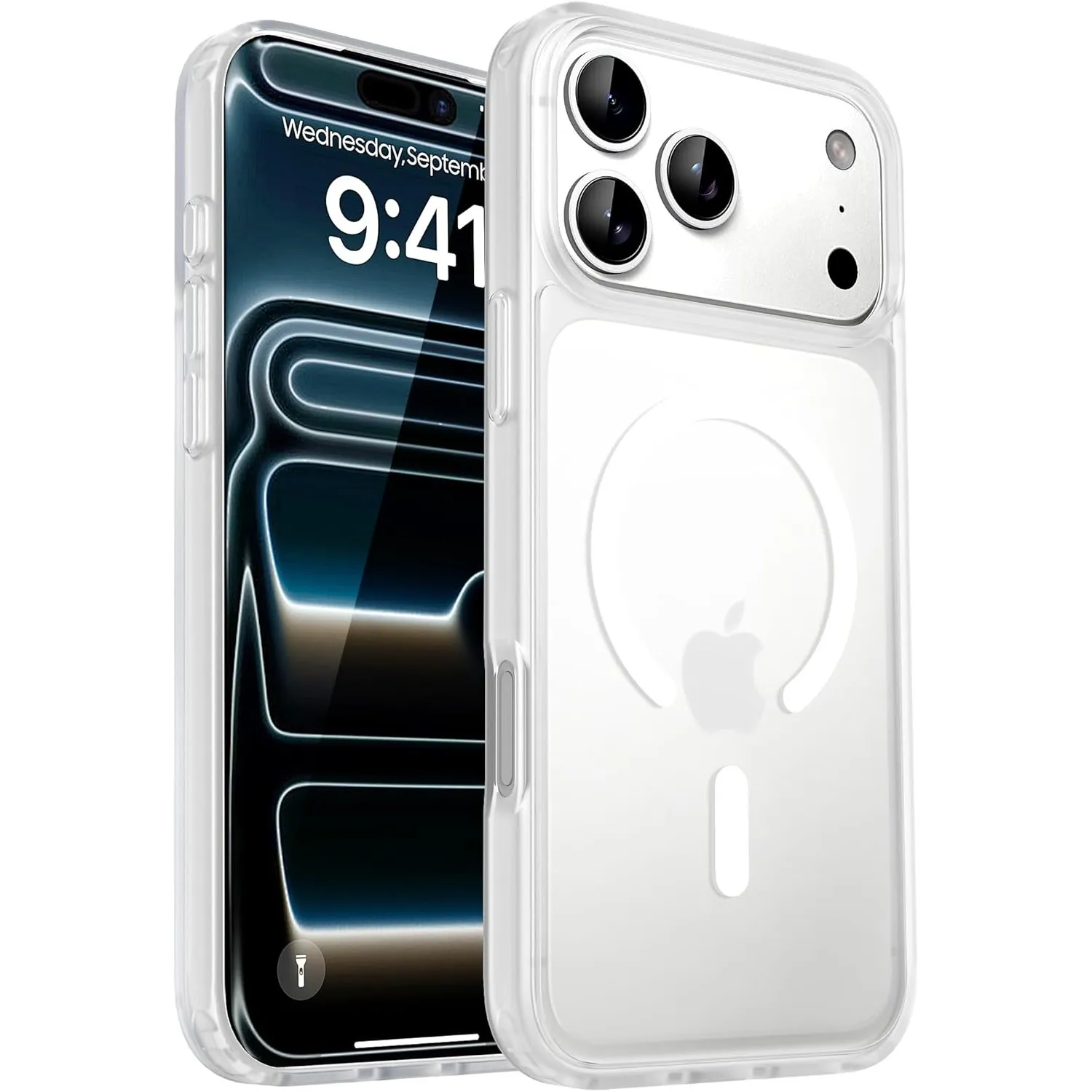 CACOE für iPhone 17 Pro Hülle mit Militärschutz für MagSafe Handyhülle | für iPhone 17 Pro Case,Transluzente Matte,37×N…