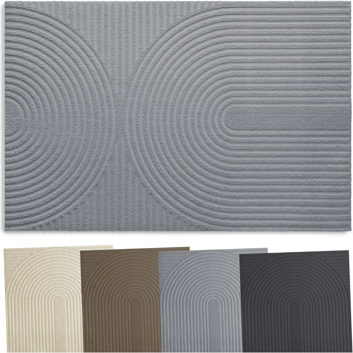 Fußmatte Außen und Innen 60x90 cm - rutschfest, Saugfähig & Maschinenwaschbar - Schmutzfangmatte & Fußmatten Oeko-Tex Z…