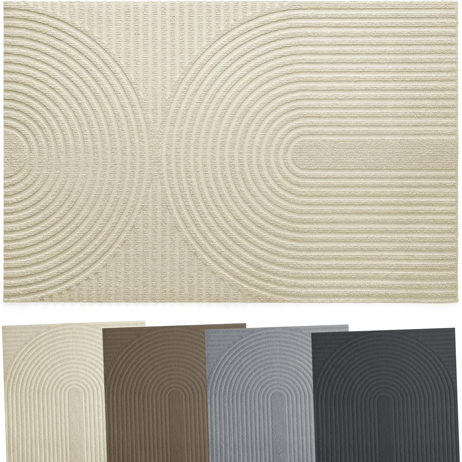 Fußmatte Außen und Innen 60x90 cm - rutschfest, Saugfähig & Maschinenwaschbar - Schmutzfangmatte & Fußmatten Oeko-Tex Z…