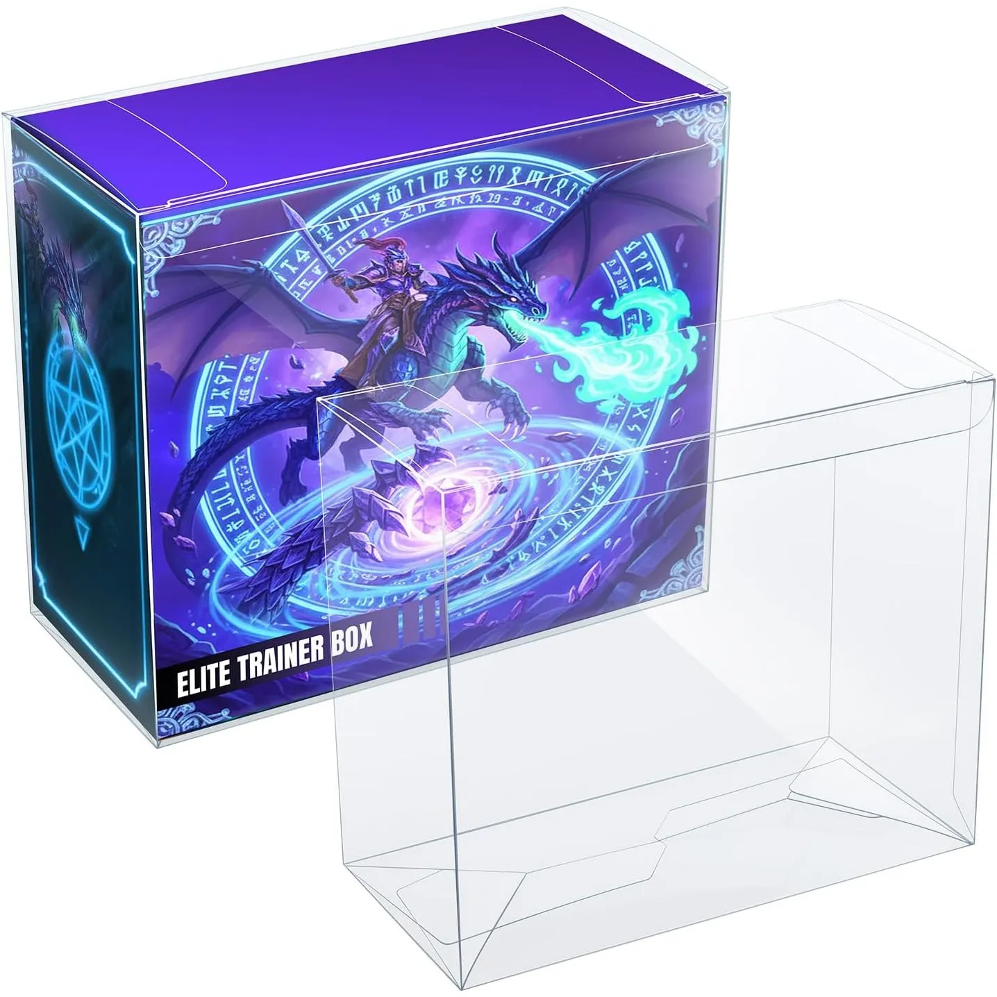 Wigearss 10 Stück PET Case, Schutzhülle, Schutzbox für Pokemon Elite Trainer Box