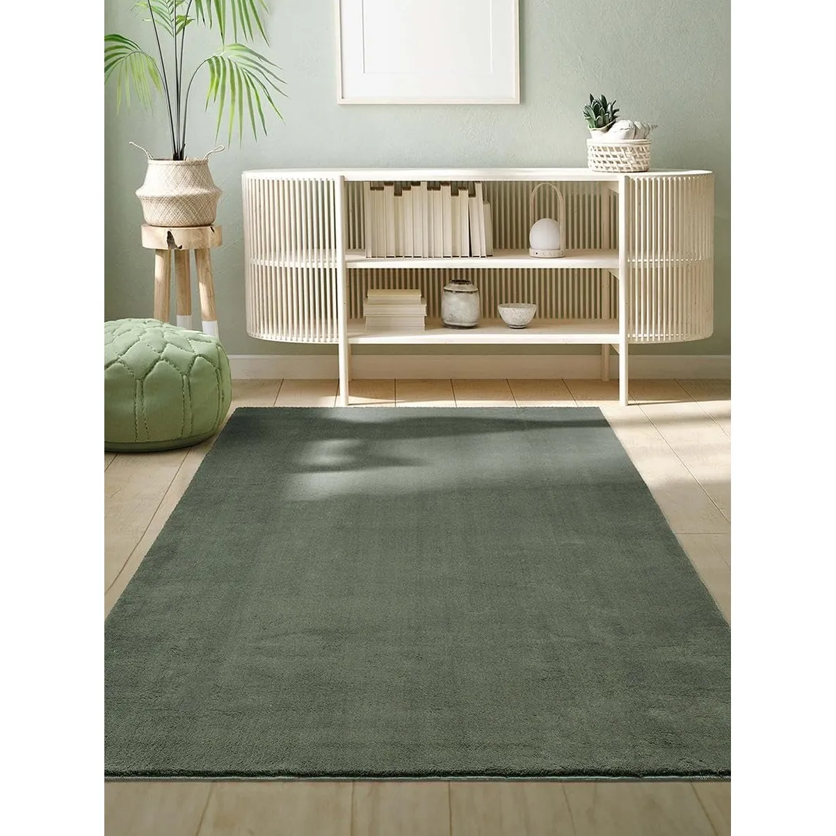 the carpet Relax Moderner Flauschiger Kurzflor Teppich, Anti-Rutsch Unterseite, Waschbar bis 30 Grad, Super Soft, Fello…