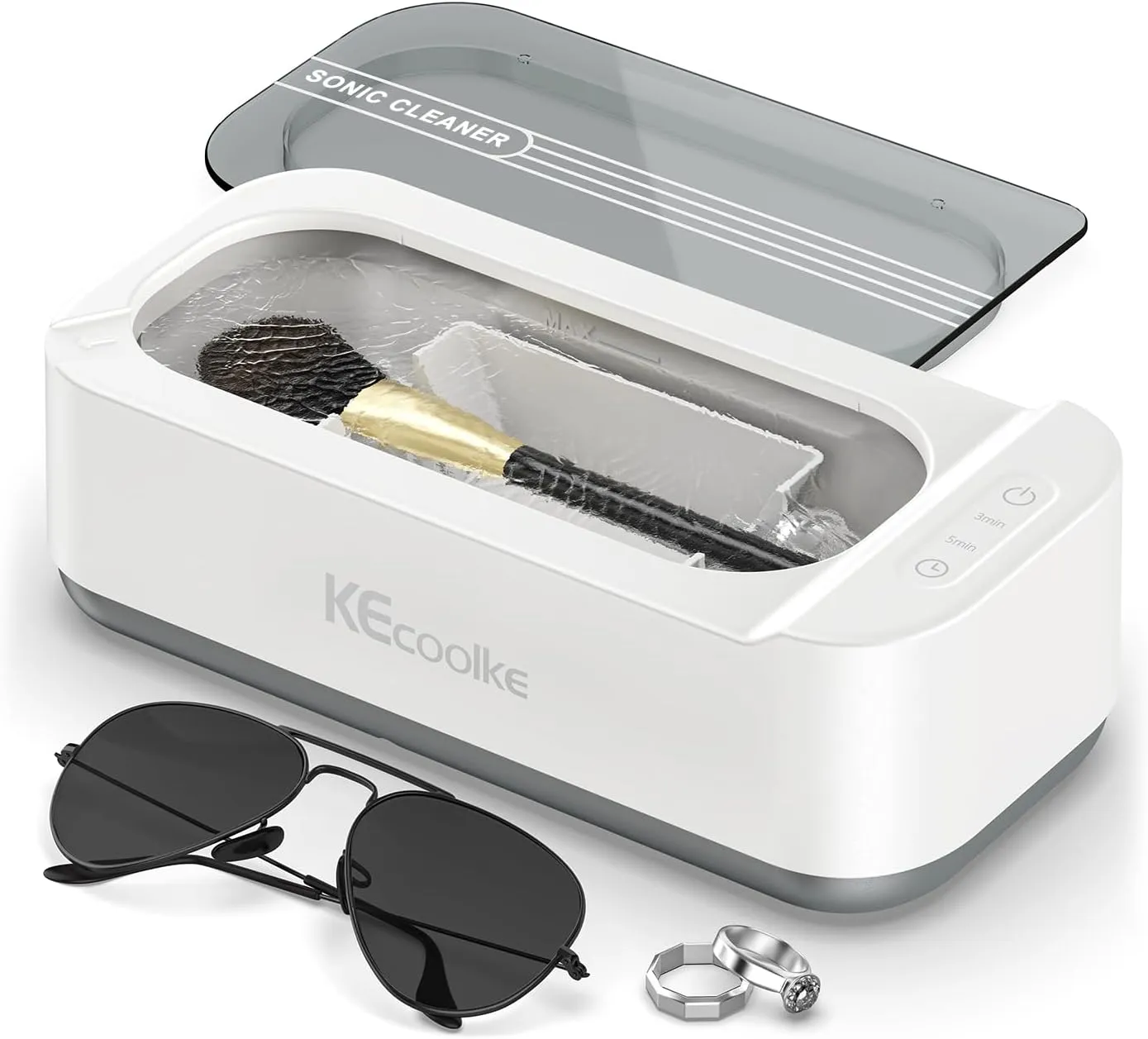 Ultraschallreinigungsgerät Ultraschallreiniger Ultraschallgerät KECOOLKE Sonic Cleaner mit digitalem Timer für Brillen,…
