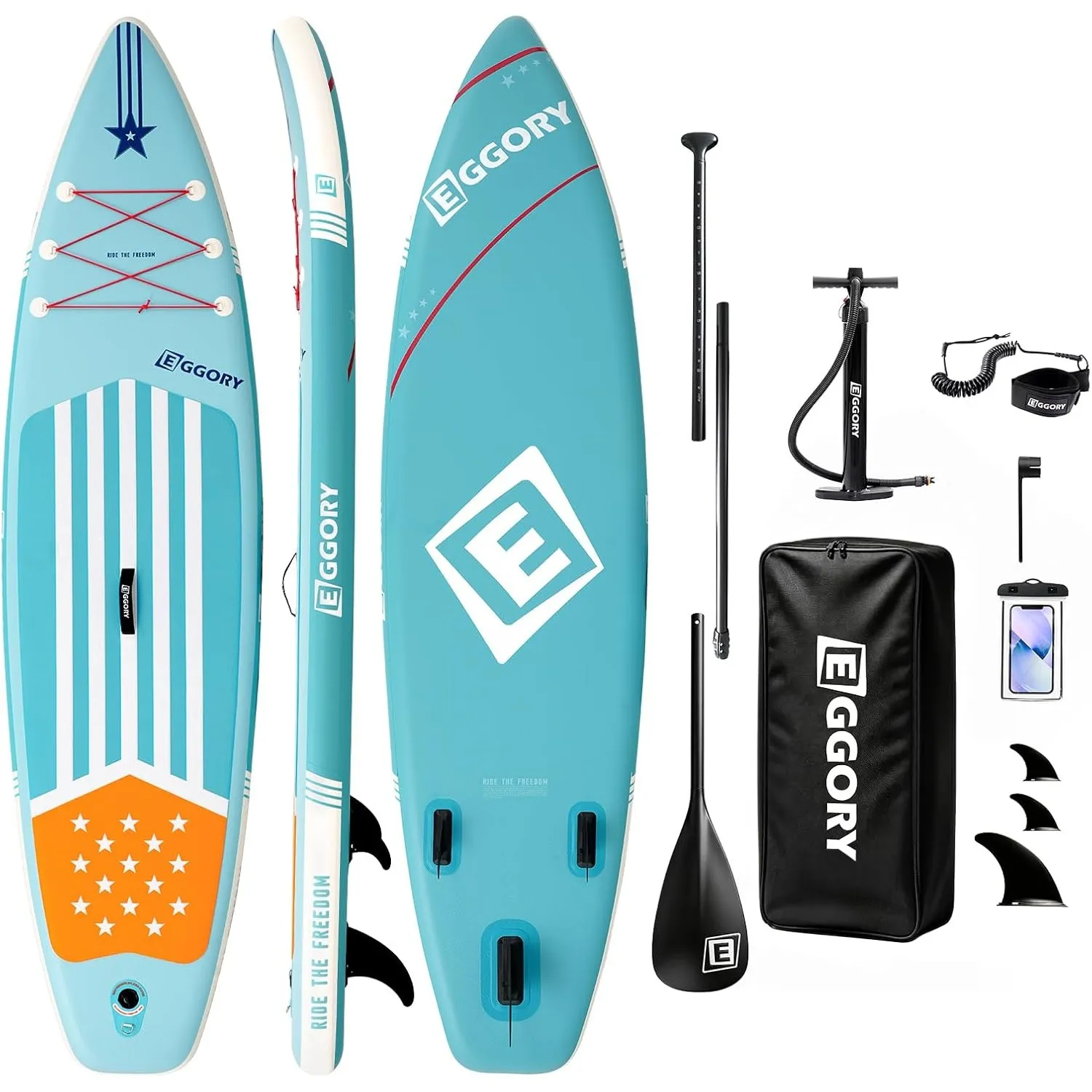 Aufblasbares Paddle Board, SUP Board | Stabile Konstruktion mit rutschfestem Komfort-Deck, tragbares SUP-Board für Reis…