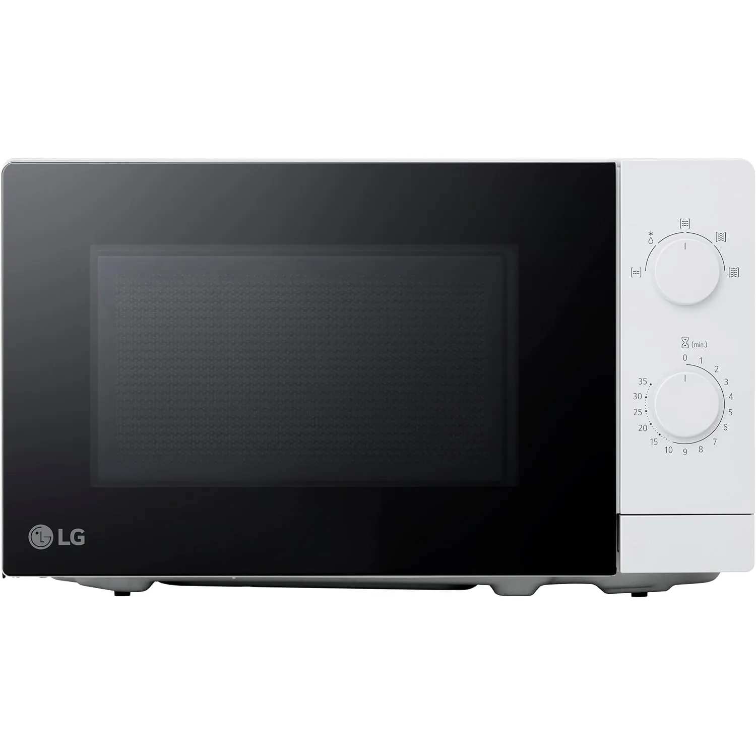 LG MS2082H Solo-Mikrowelle (20 L, 700 W) mit einfacher Bedienung (5 Leistungsstufen, Doppel-Drehregler, LED-Beleuchtung…