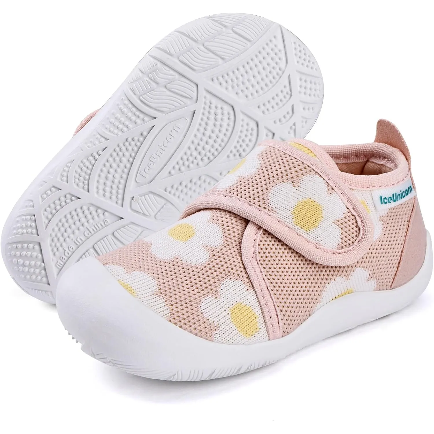 IceUnicorn Hausschuhe Kinder Barfussschuhe Jungen Mädchen Barfußschuhe Lauflernschuhe Hohe Kindergarten Atmungsaktiv