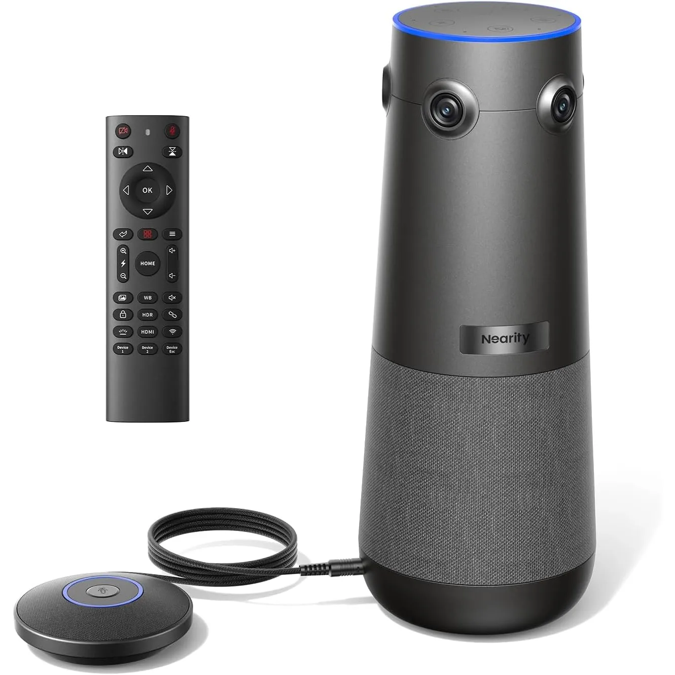 NEARITY 360 Alien 4K Webcam für Videokonferenz, 3 KI-Modi, 6 Mics mit Geräuschunterdrückung, Auto-Framing, 8MP Videokon…
