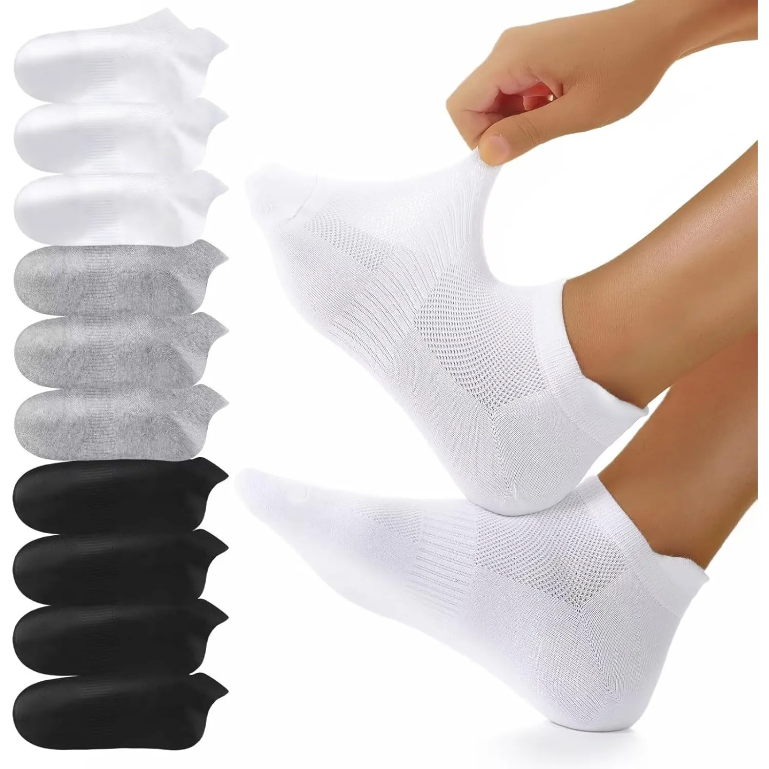 YouShow 10/20 Paar Sneaker Socken Herren Damen Atmungsaktive Kurz Socken