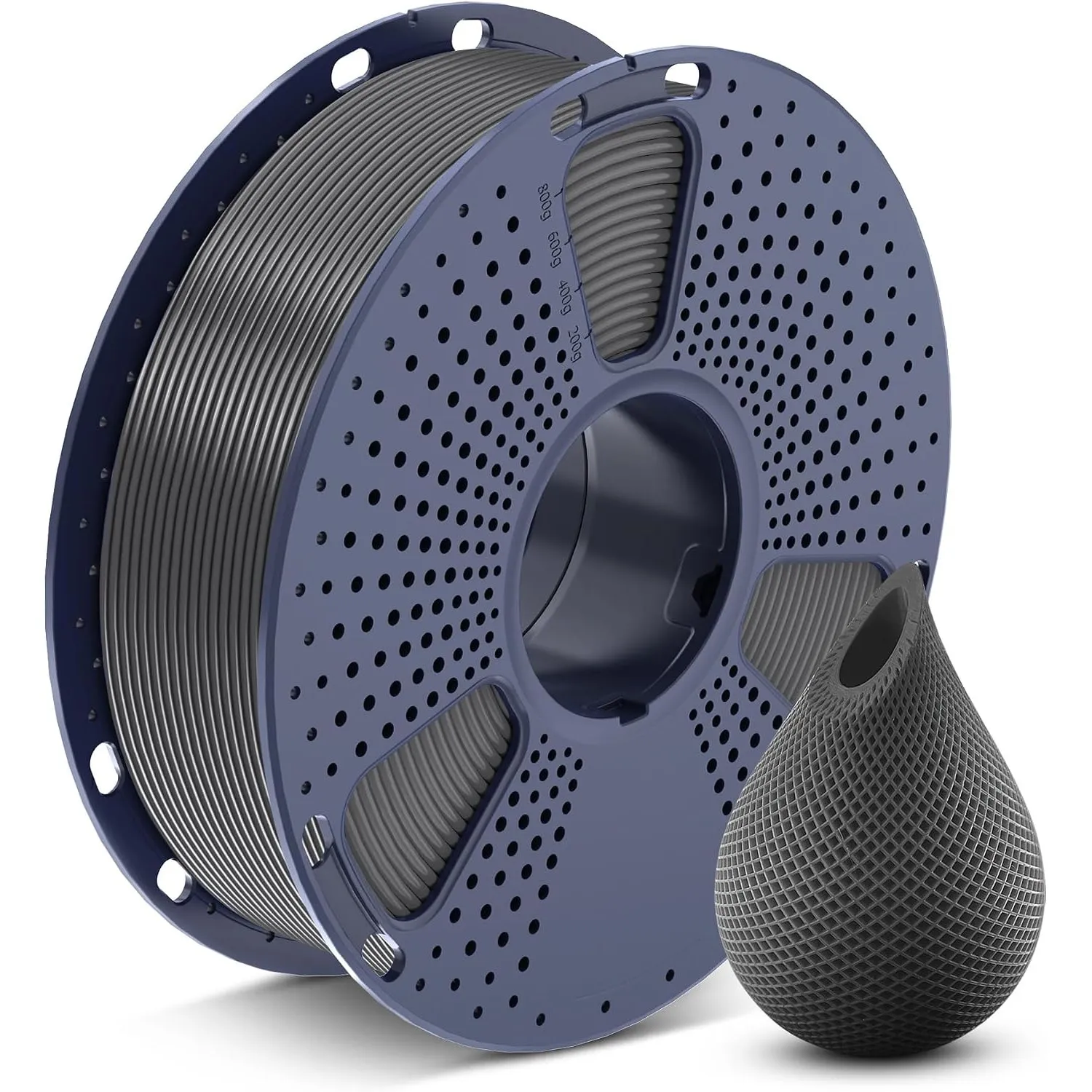 SUNLU PETG Grau Filament 1.75 mm, 3D Drucker Filament Grau PETG 1KG