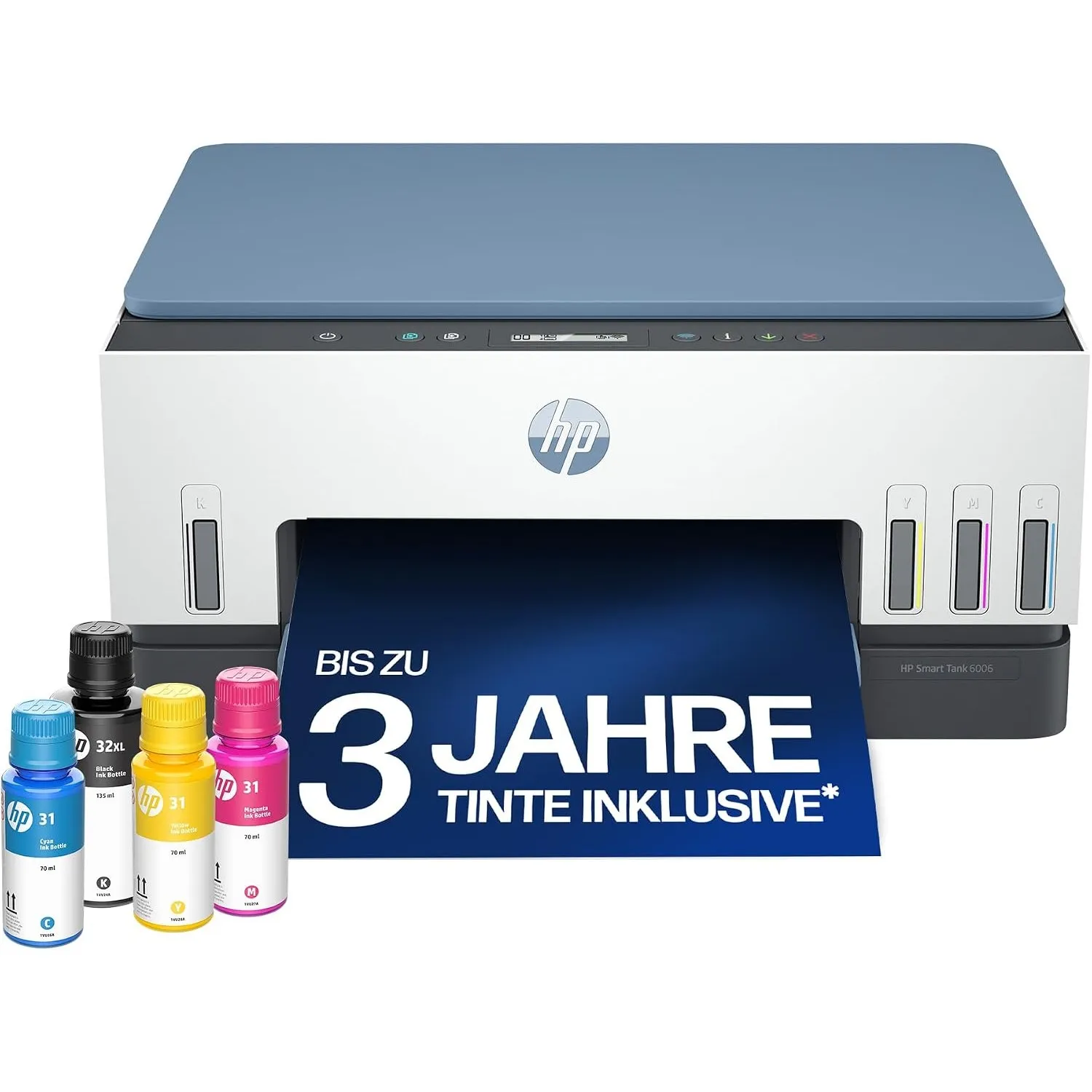 HP Smart Tank 6006 3-in-1 Multifunktionsdrucker (WLAN; Mobiles Drucken) – 3 Jahre Tinte inklusive, 3 Jahre Garantie, gr…