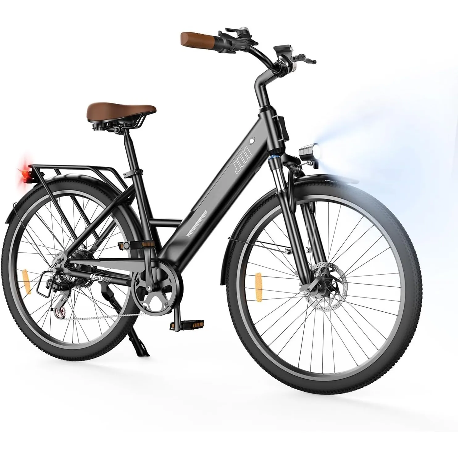 Finbike E Bike für Erwachsene, 7-Gang Elektrofahrräder mit Abnehmbar 7.8/10.4/12/13Ah Akku, 25 km/h,14/26 Zoll EBike fü…