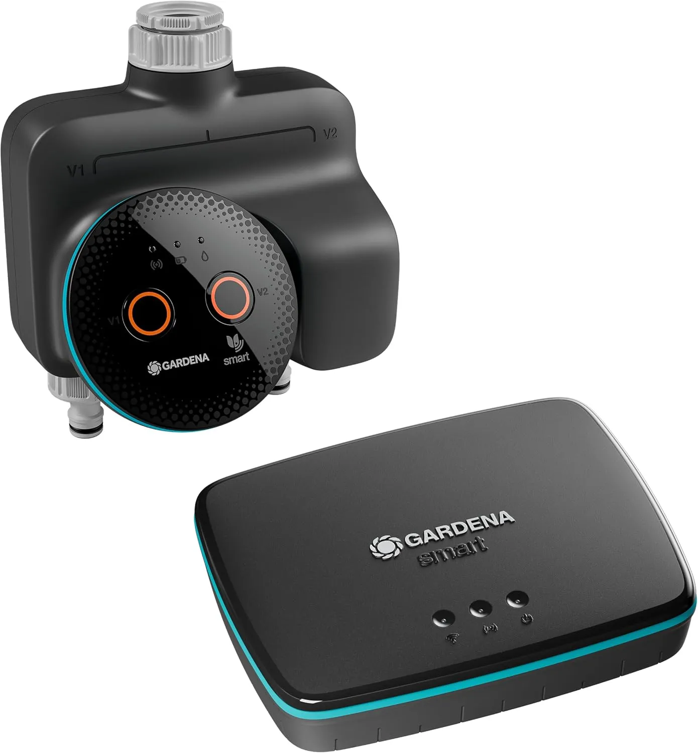 Gardena smart Dual Water Control Set Bewässerungssteuerung; smart: Datengesteuerte Bewässerung*, Smart Home Integration…