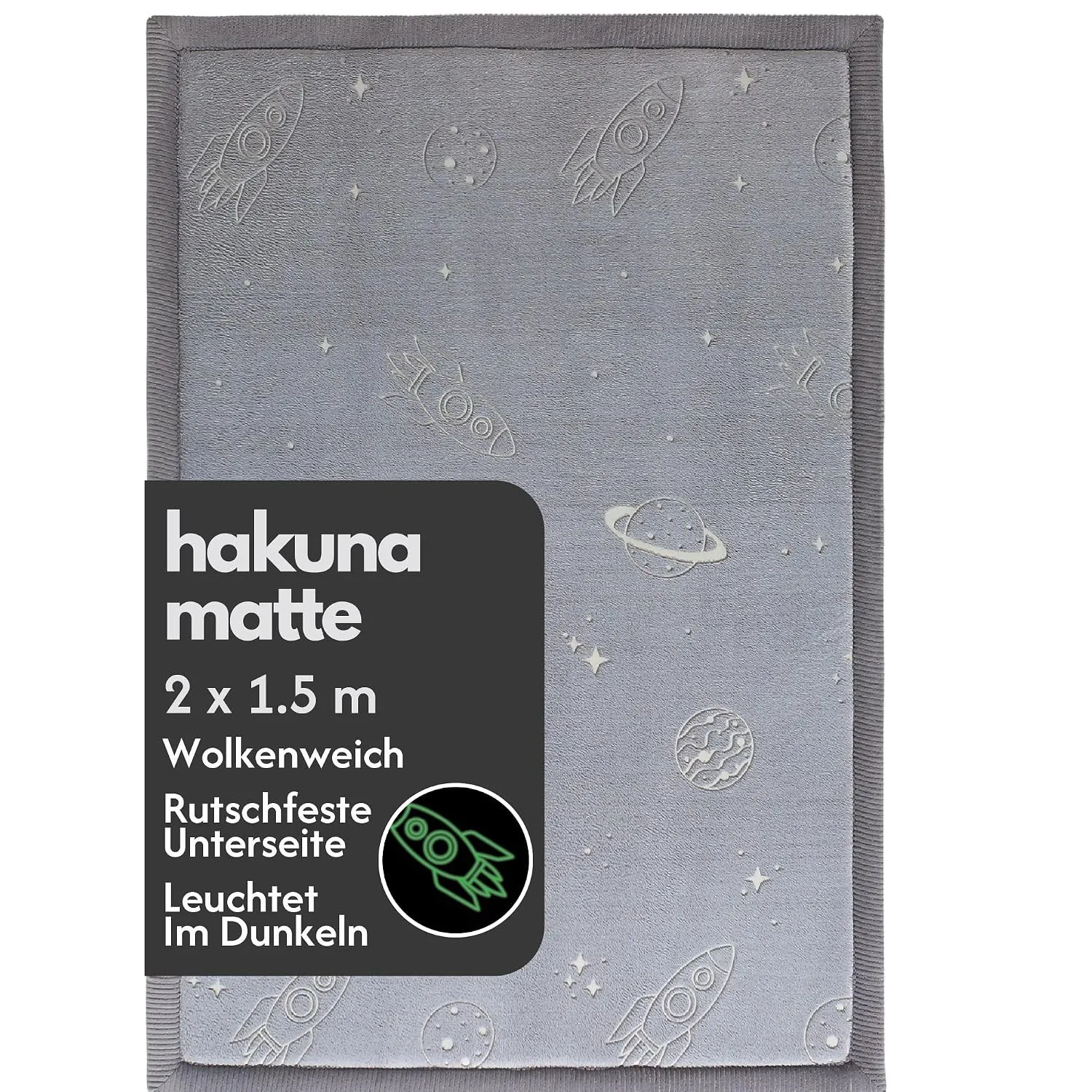 Hakuna Matte Wolkenweiche Spielmatte Baby 170 x 120 x2,5cm, Tatami Matte | Teppich für Kinderzimmer mit hochwertigem Ho…