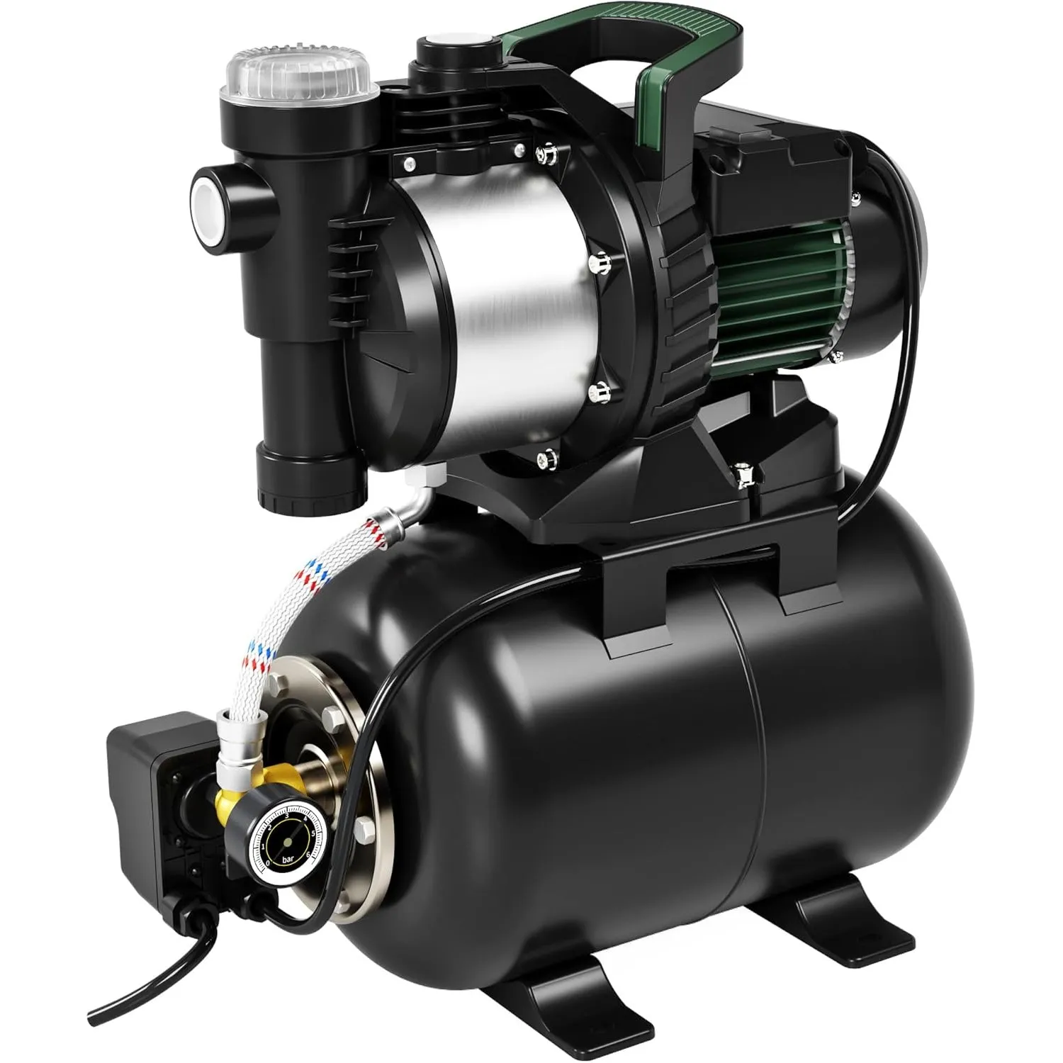 Hauswasserwerk 5000 l/h Fördermenge,1300W, 50 m Förderhöhe