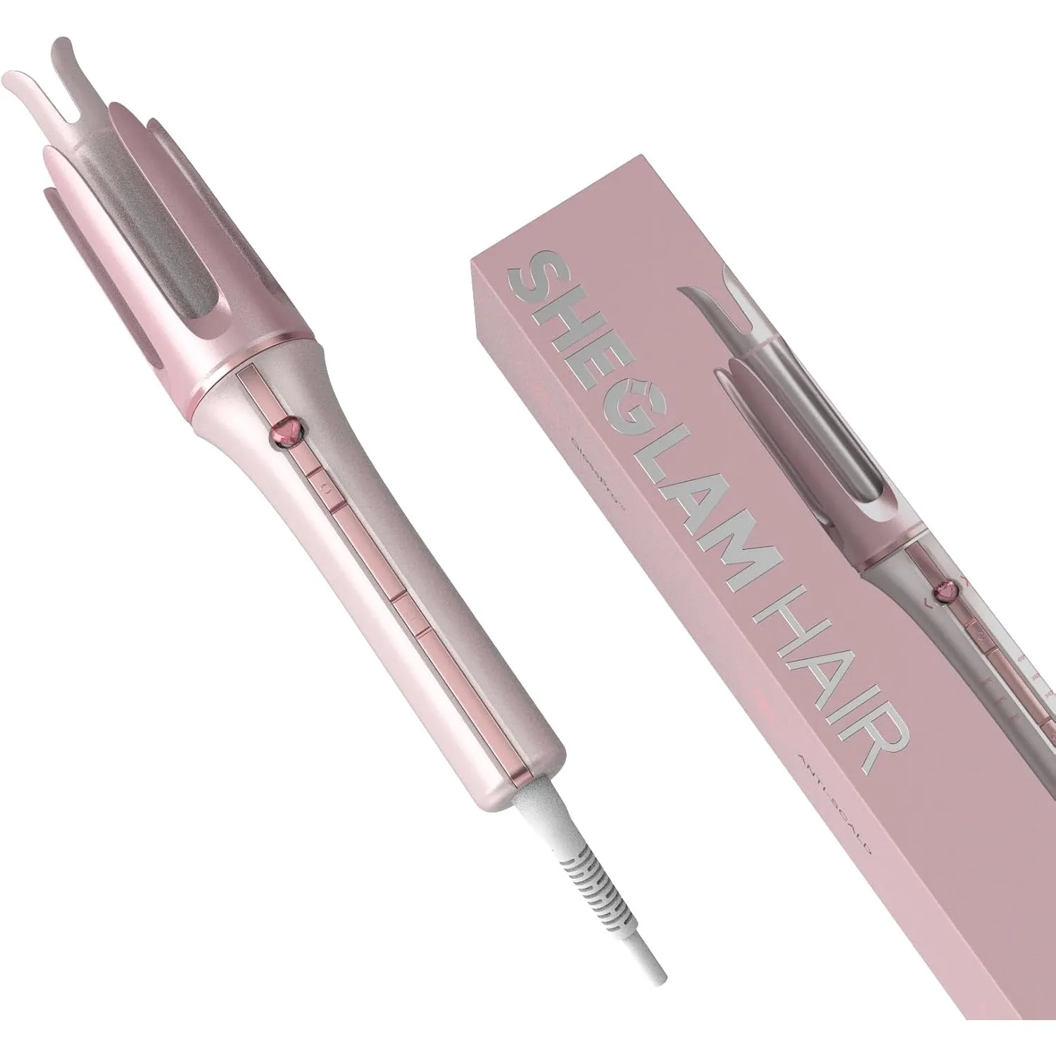 SHEGLAM Cupid's Charm One-Touch Automatisches Lockenstab Schnellaufheizend Selbstrotierender Lockenwickler 3 Stufen Tem…