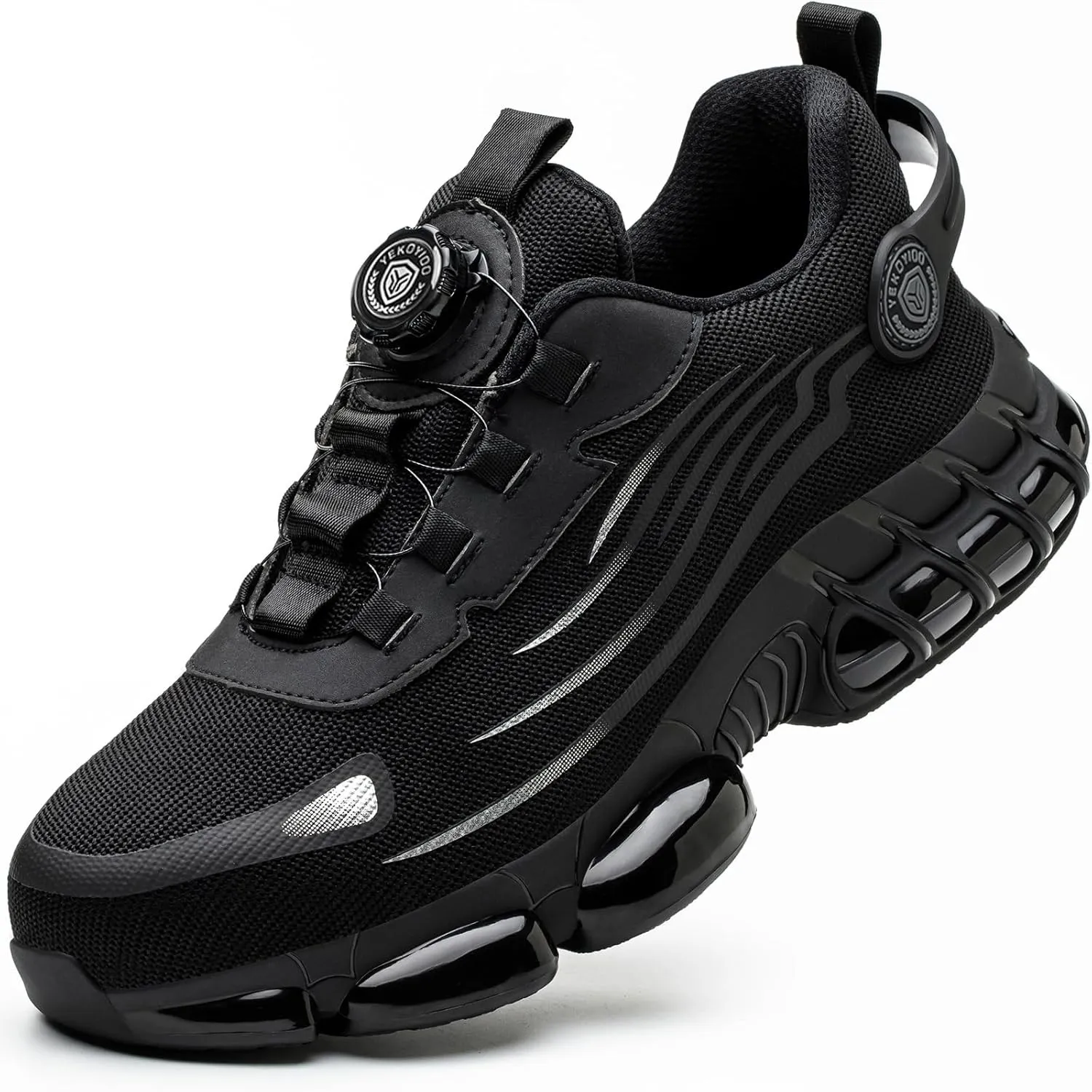 Arbeitsschuhe Sicherheitsschuhe Herren Damen Stahlkappenschuhe | Leicht, Stahlkappe, Sportlich, Atmungsaktiv, Schnellve…